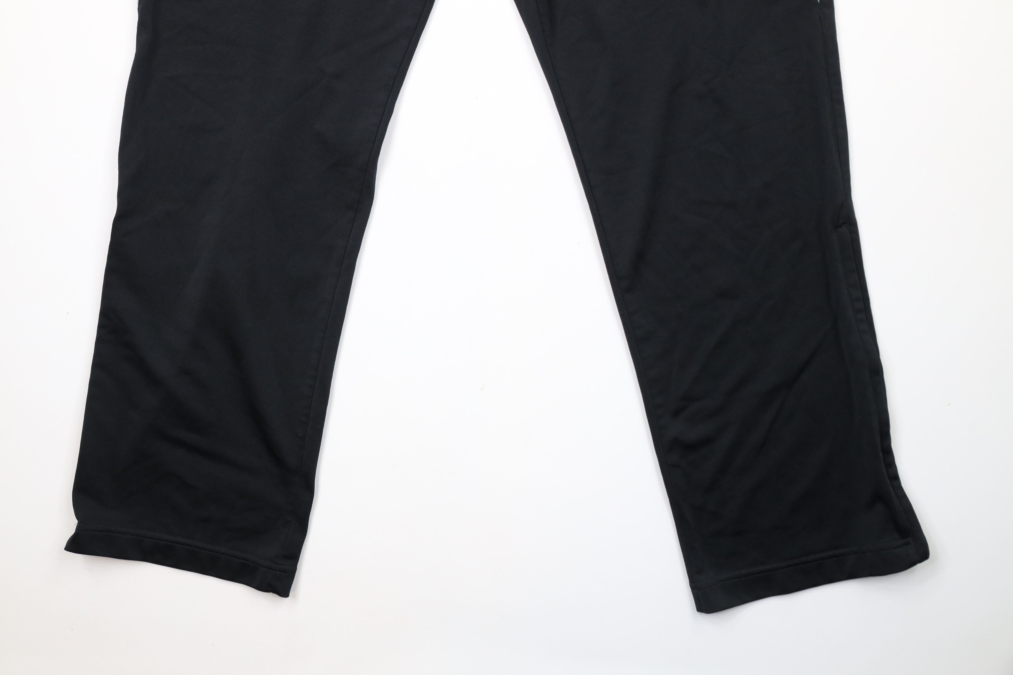 Adidas × Vintage Vintage Y2K Adidas Spell Out Wide Leg Sweatpants Black Size US 34 / EU 50 - 4 Thumbnail