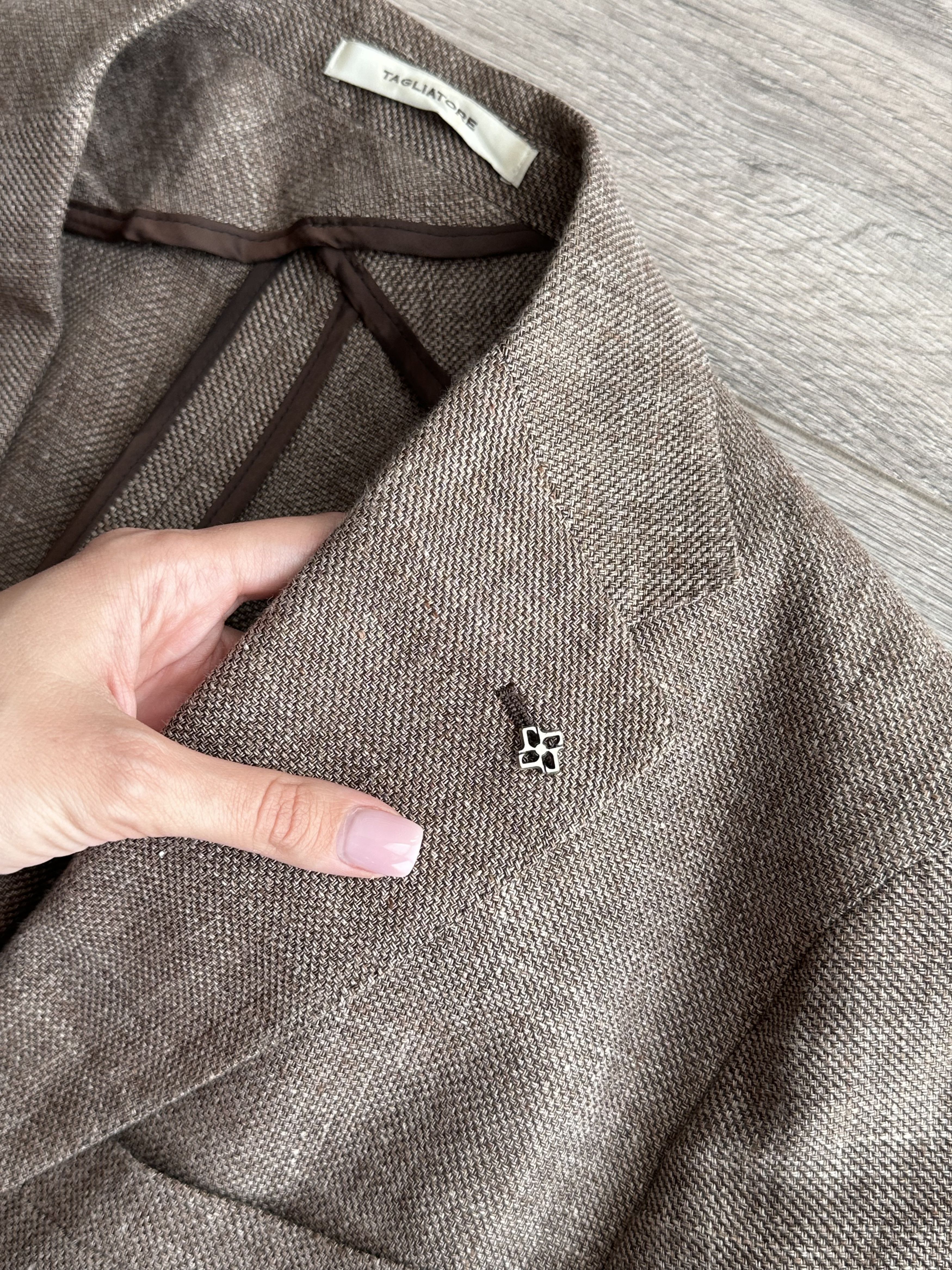 Tagliatore Tagliatore Linen Blazer Size 54R - 7 Thumbnail