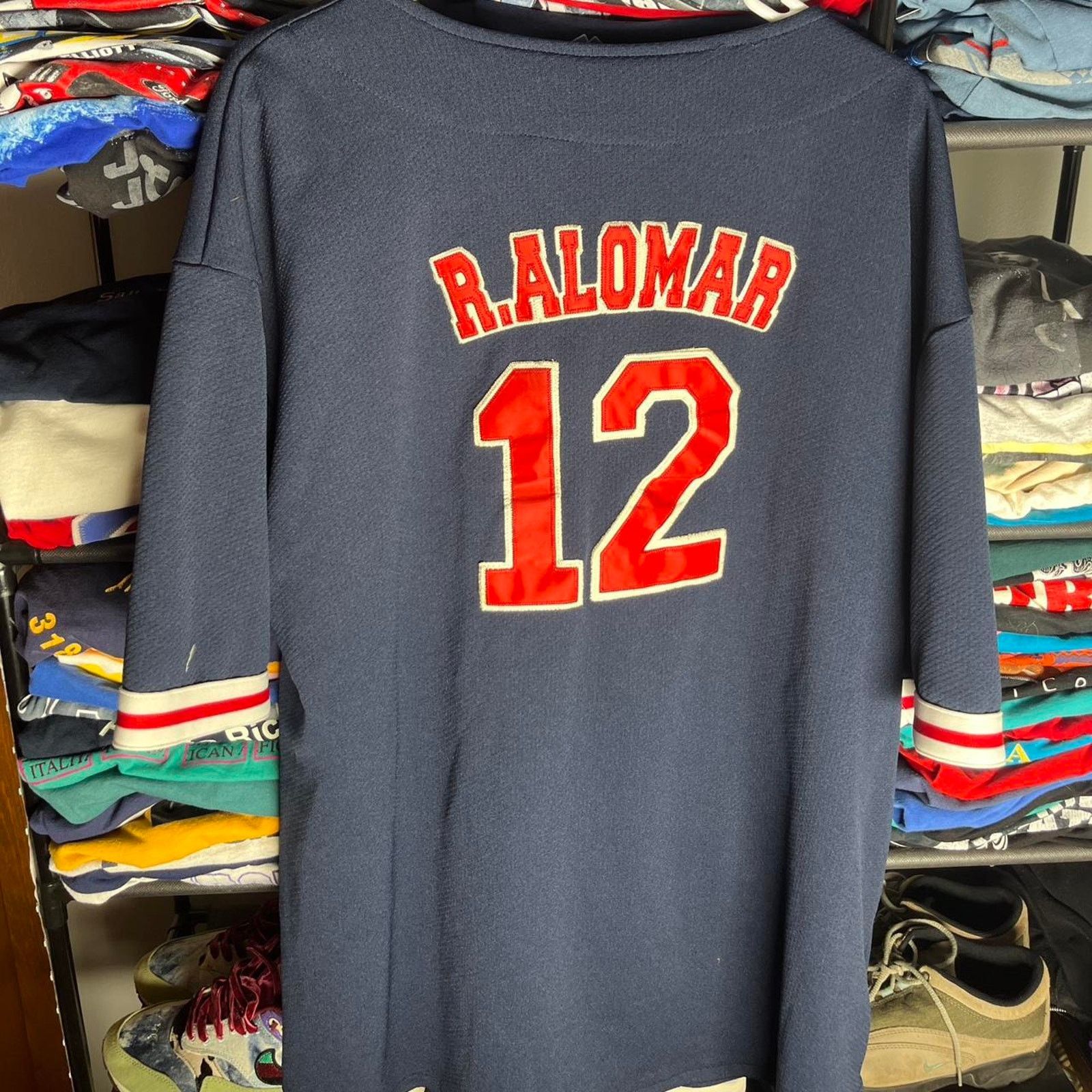 MLB Vintage roberto alomar cleveland indians jersey Size US XL / EU 56 / 4 - 4 Thumbnail