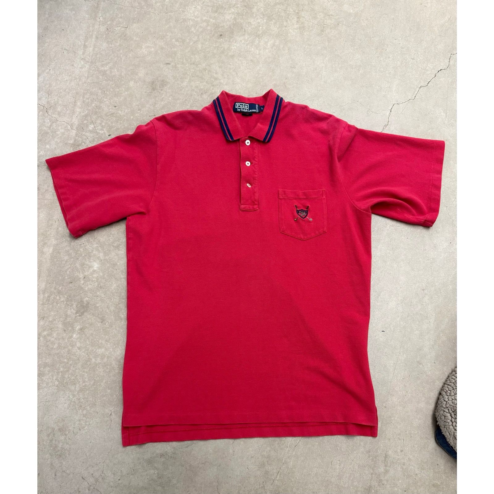 Polo Ralph Lauren Polo Ralph Lauren red polo callar shirt Size US L / EU 52-54 / 3 - 4 Thumbnail