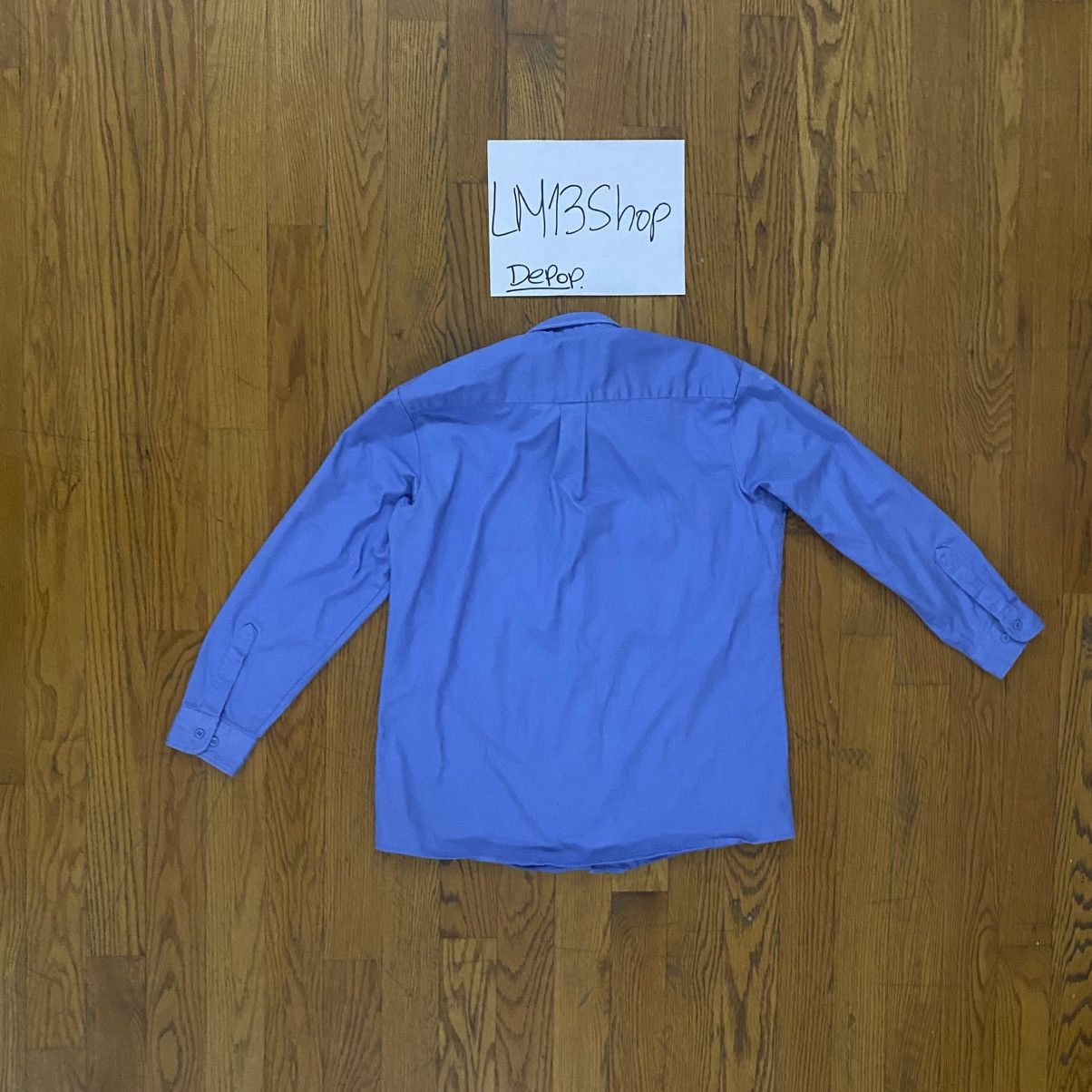 Dickies Vintage Blue Botton down Dickies Work Shirt Size US L / EU 52-54 / 3 - 8 Thumbnail