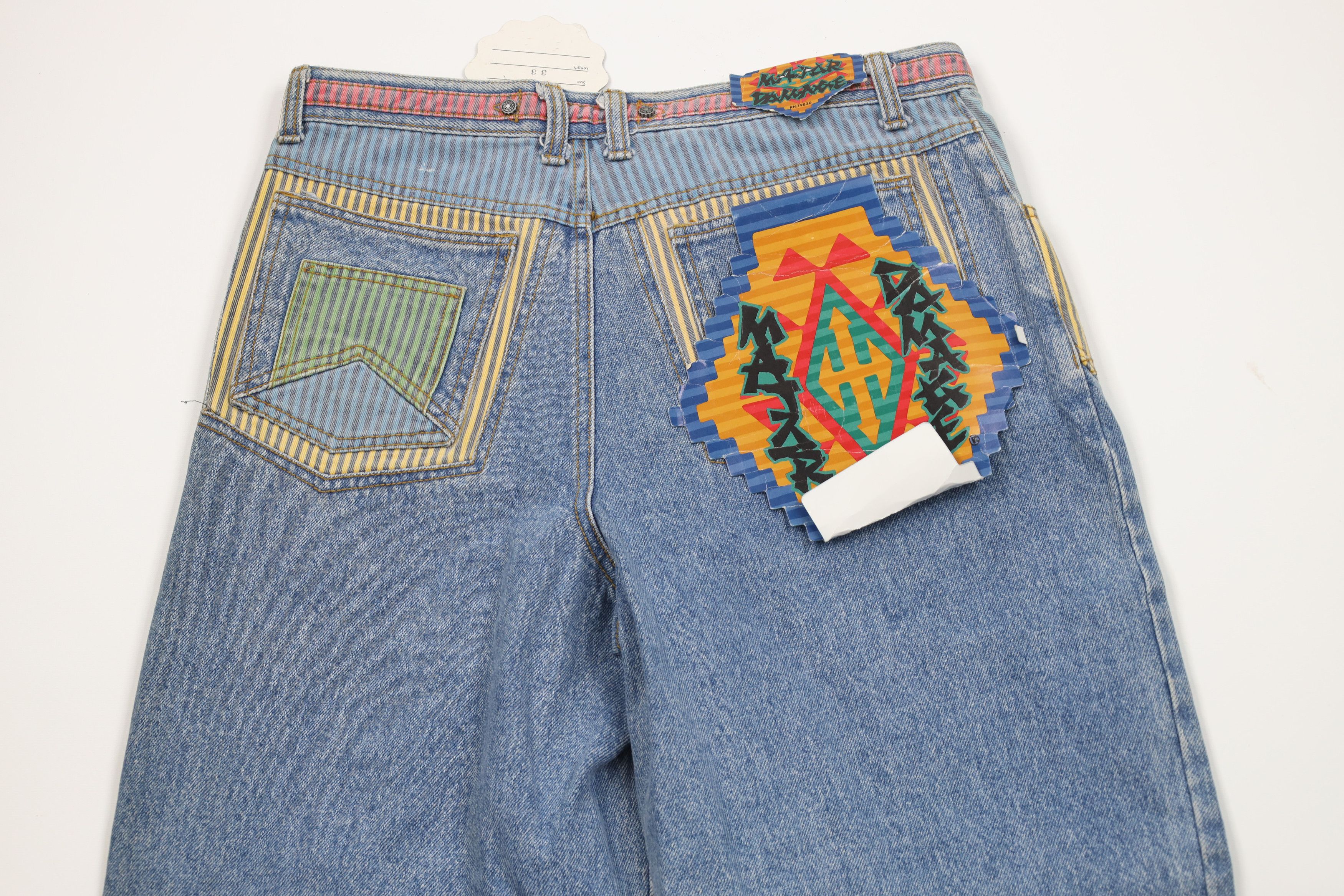 Vintage Deadstock Vintage 90s Streetwear Cuff Patch Skateboard Jeans Size US 33 - 16 Thumbnail