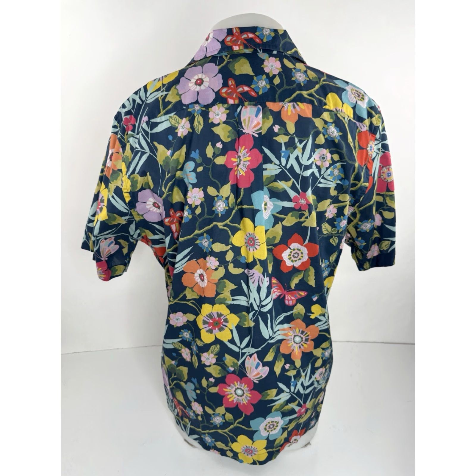Todd Snyder TODD SNYDER Floral Print Loop Collar Mens L Shirt Size US L / EU 52-54 / 3 - 4 Thumbnail