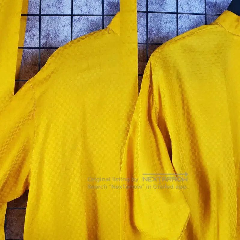 Dior Dior Yellow Long Sleeve Cotton Check Shirt . Size M / US 6-8 / IT 42-44 - 6 Thumbnail