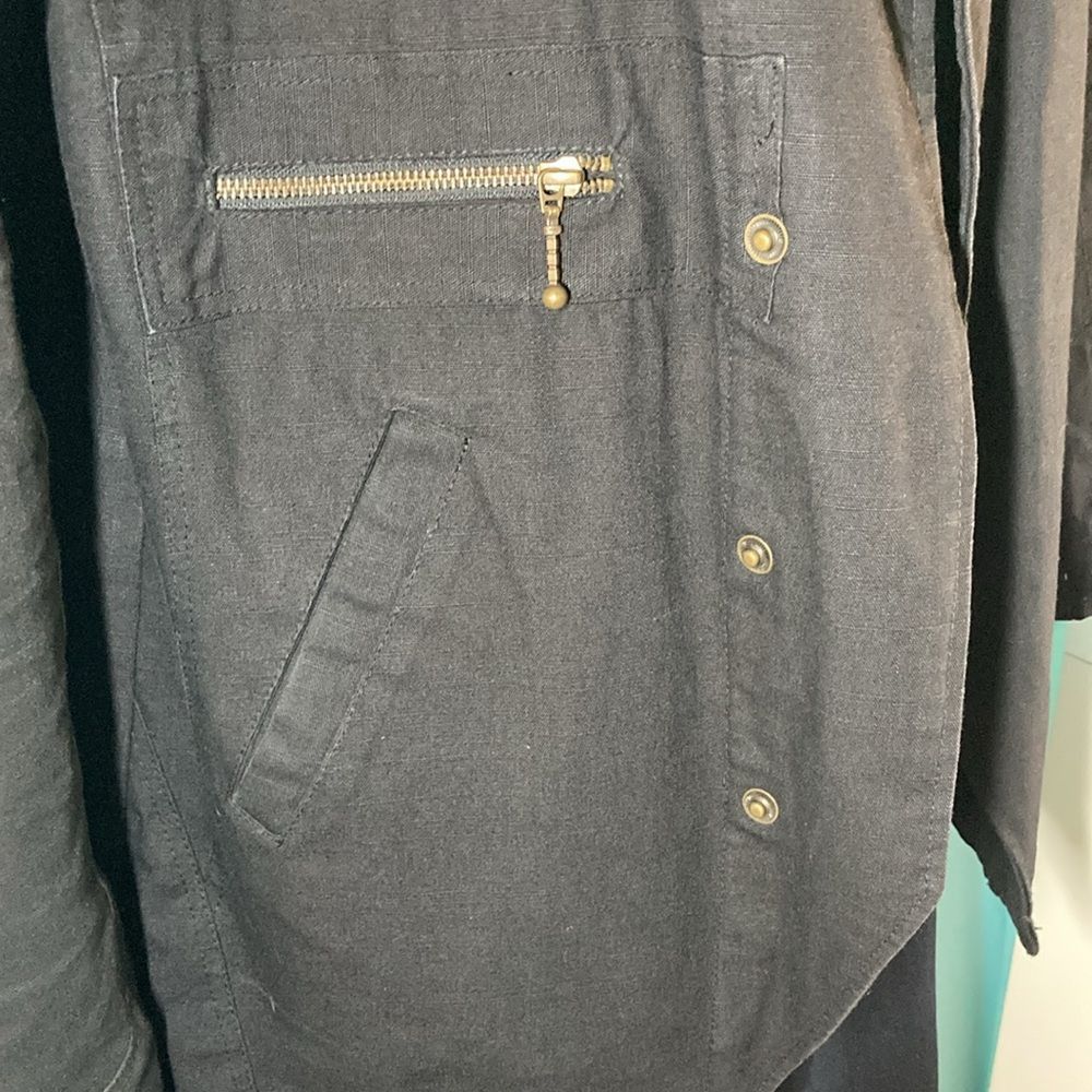 I.AM.GIA S & G Sequoia and Gita Black Cotton Snap Front Jacket Marked Size M / US 6-8 / IT 42-44 - 8 Thumbnail