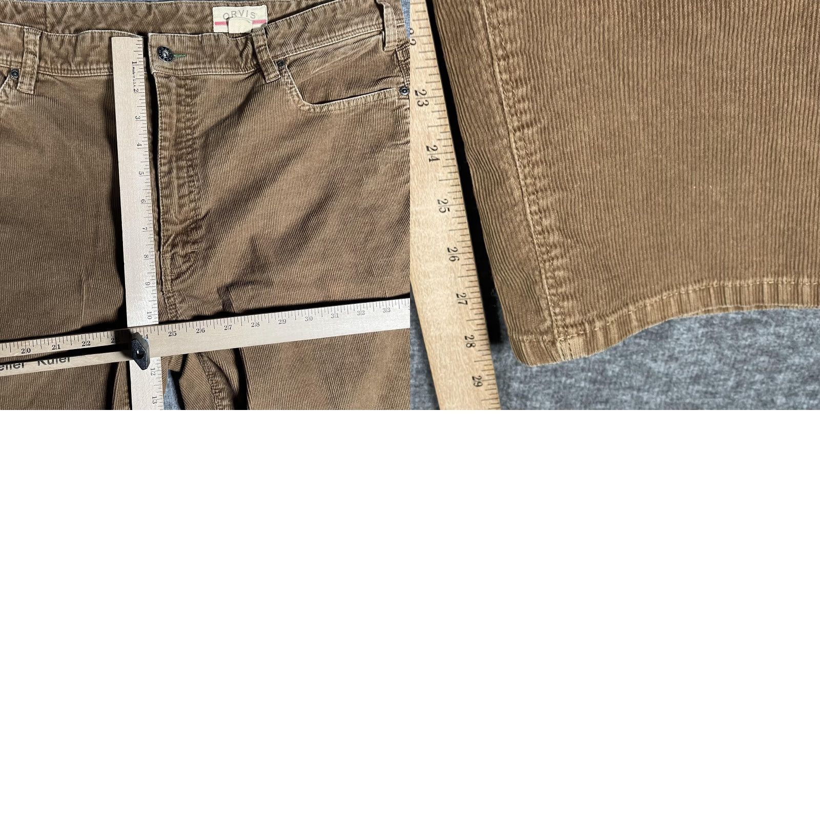 Orvis Orvis Pants Mens 42x30 Brown Corduroy Five Pocket Stretch Casual Workwear Size US 42 / EU 58 - 8 Thumbnail