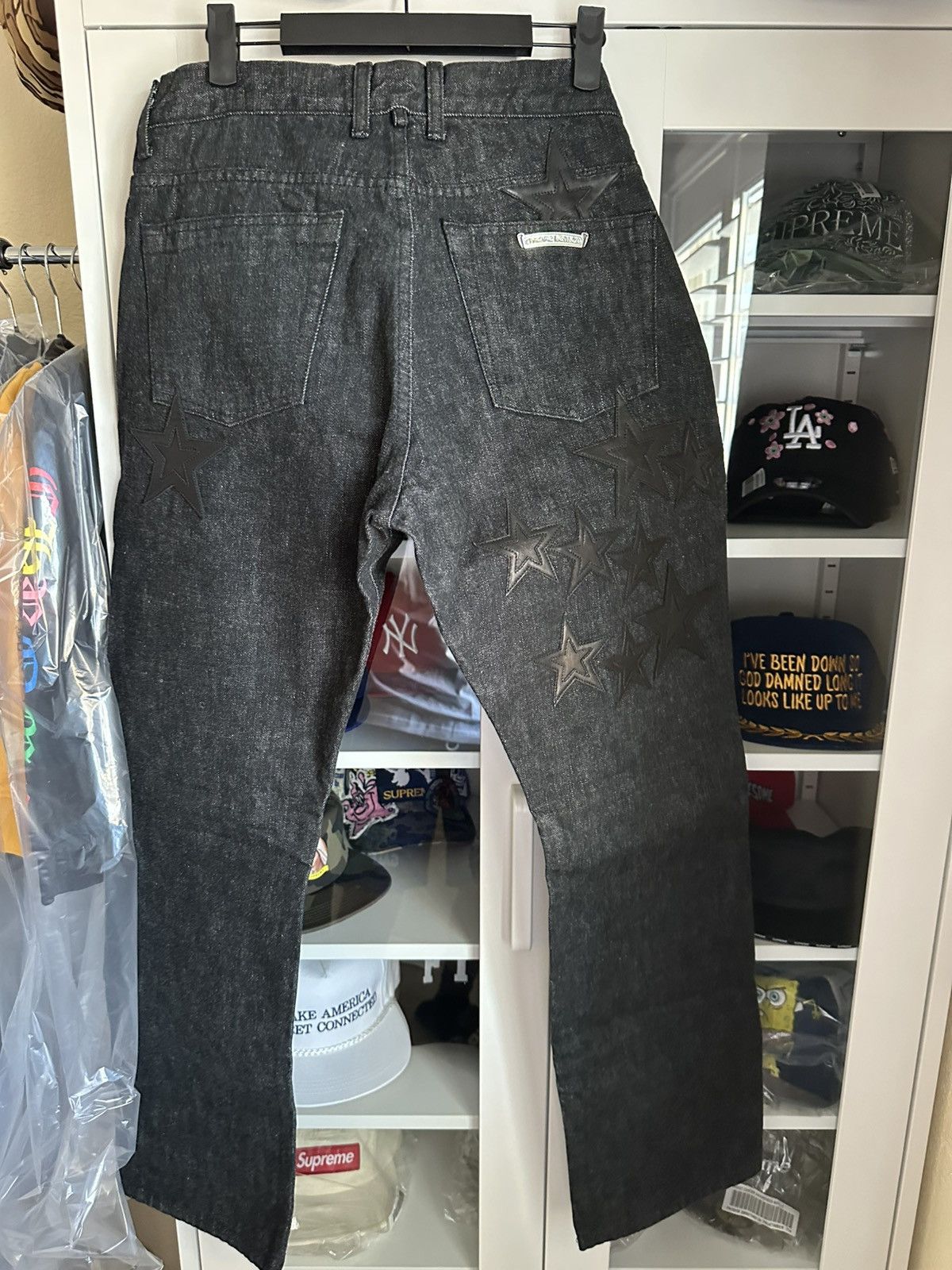 Chrome Hearts CHROME HEARTS STAR PATCH DENIM SIZE 34 JEANS IN HOUSE Size US 34 / EU 50 - 8 Thumbnail
