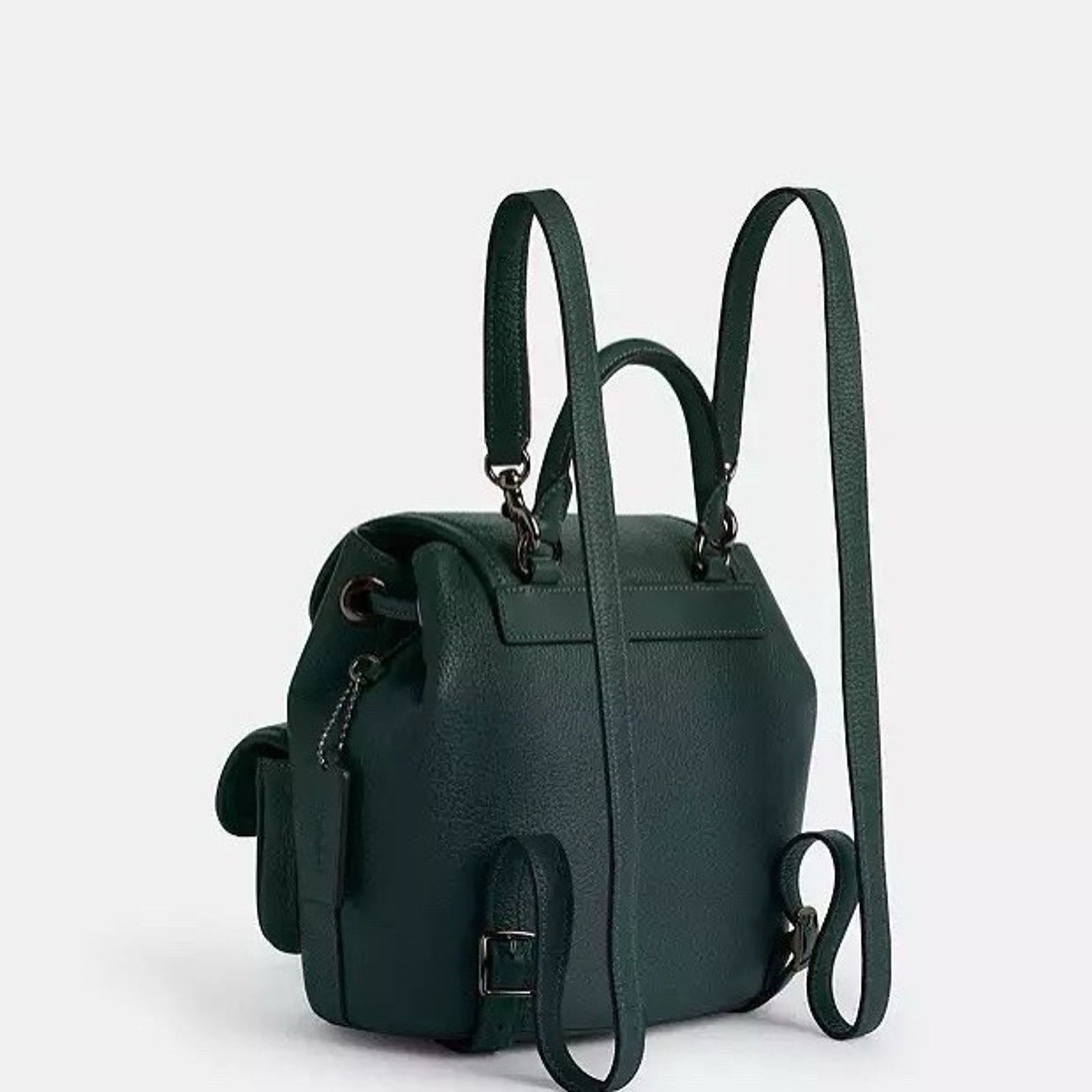 Coach NWT Coach Hadley Backpack CBH09 Leather Dark teal/black Size ONE SIZE - 9 Thumbnail