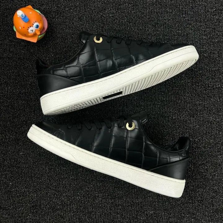 Louis Vuitton Louis Vuitton Black Casual Lace-Up Sneakers -2508 Size US 5.5 / EU 38 - 4 Thumbnail