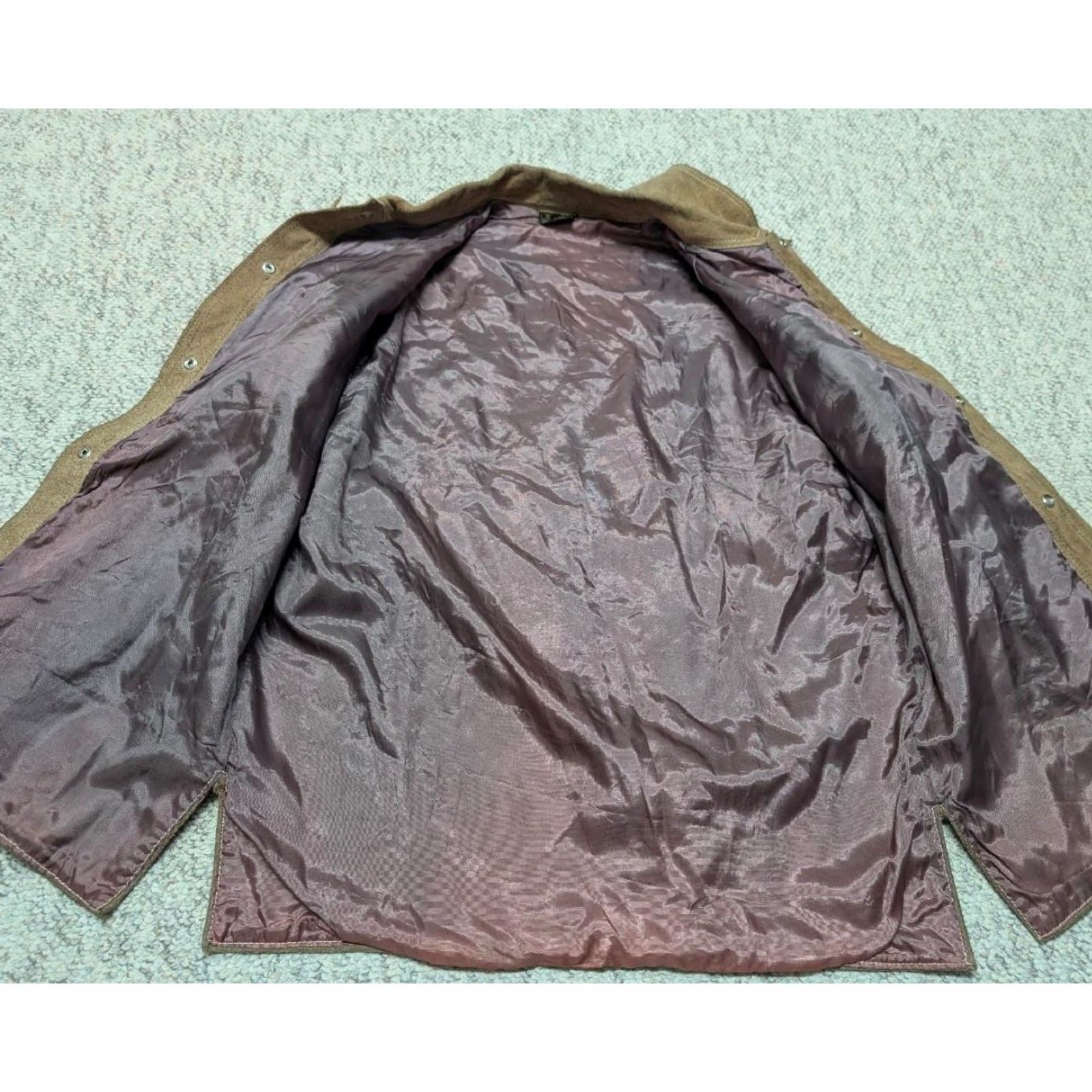 Vintage VINTAGE brown split suede cowhide leather M jacket Western Trucker Mens 40-42 1970s Size US M / EU 48-50 / 2 - 4 Thumbnail