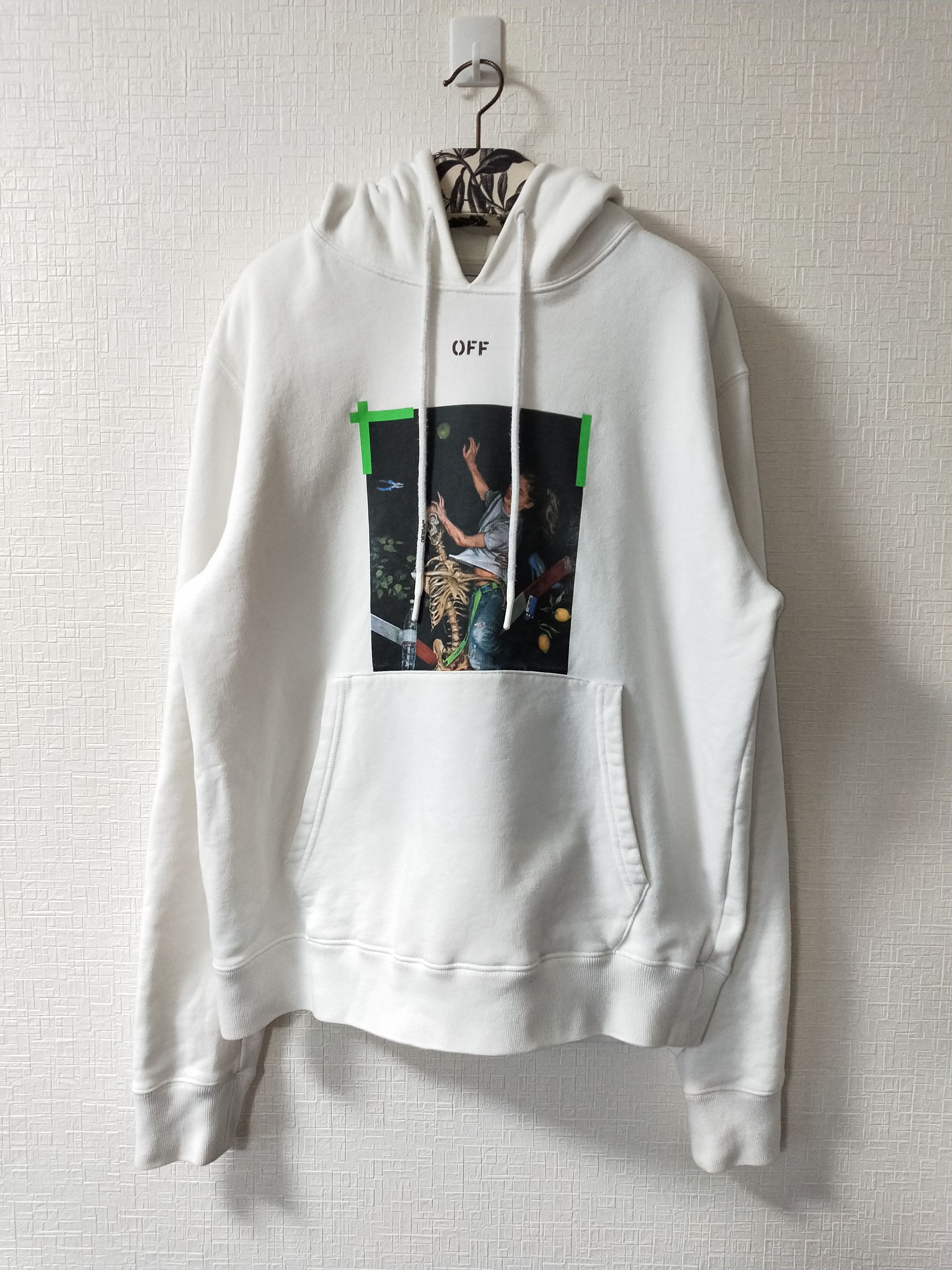 トップス OFF-WHITE PASCAL PRINT SLIM HOODIE 20AW OFF-WHITE Slim Fit Pascal Arrow Hoodie Black/White Men's