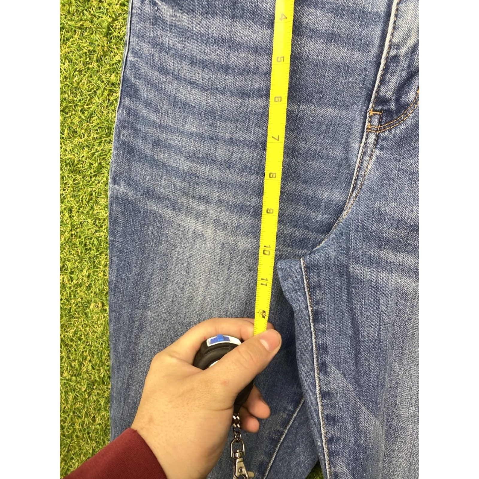 Vintage JUDY BLUE Jeans Womens High Rise Slim Fit Medium Wash 1/25 JB82294-JS M 26x28 Size 42" / US 20 - 4 Thumbnail
