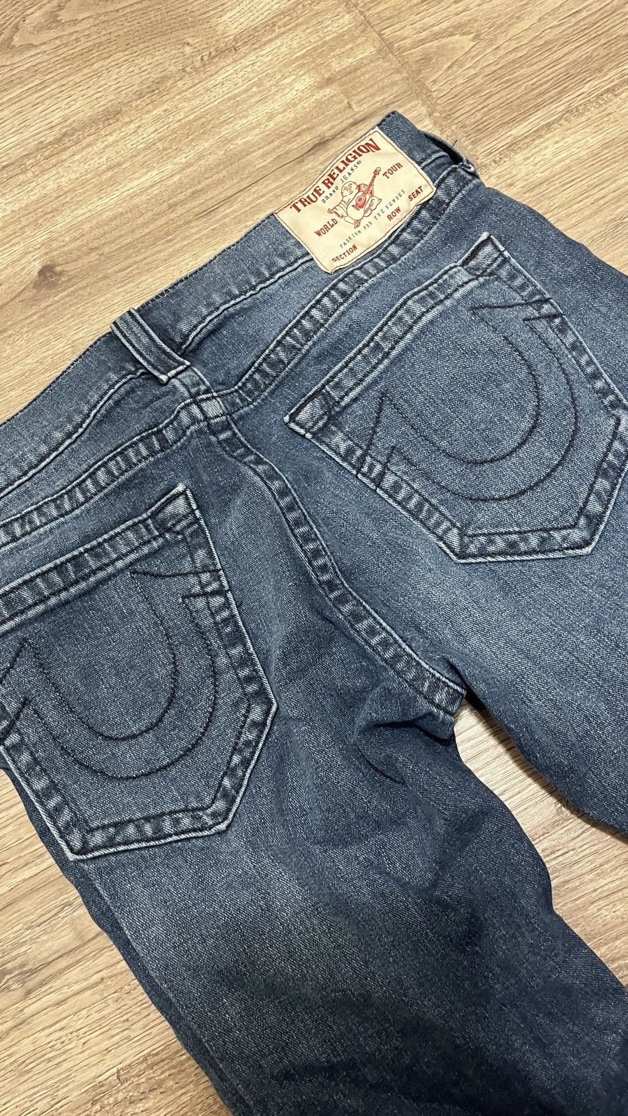 True Religion True Religion Ricky Blue/Red Denim Jeans Size US 34 / EU 50 - 3 Thumbnail