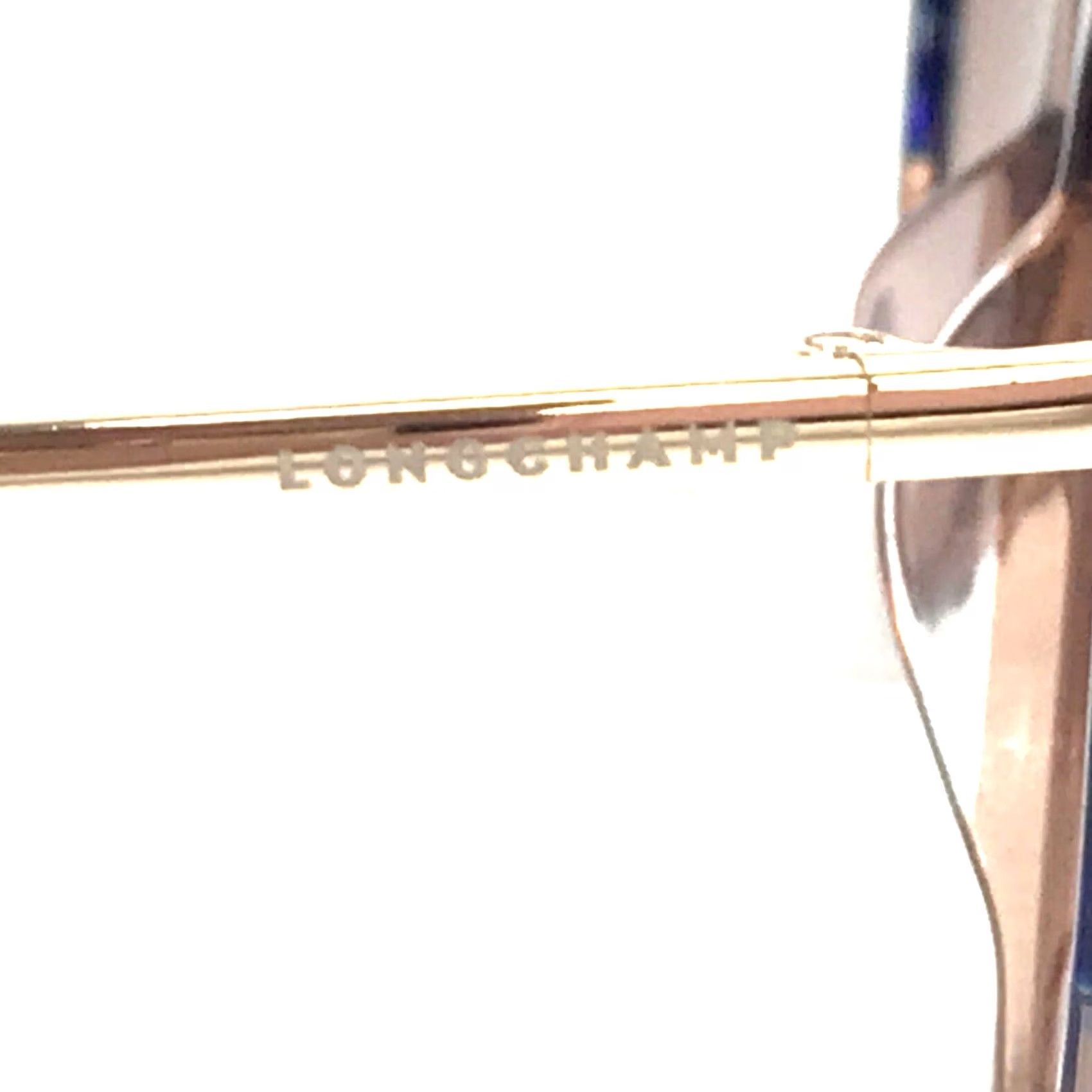 Longchamp Sunglasses LO637S 272 Blue Brown Gold Cat Eye w  display picture 2