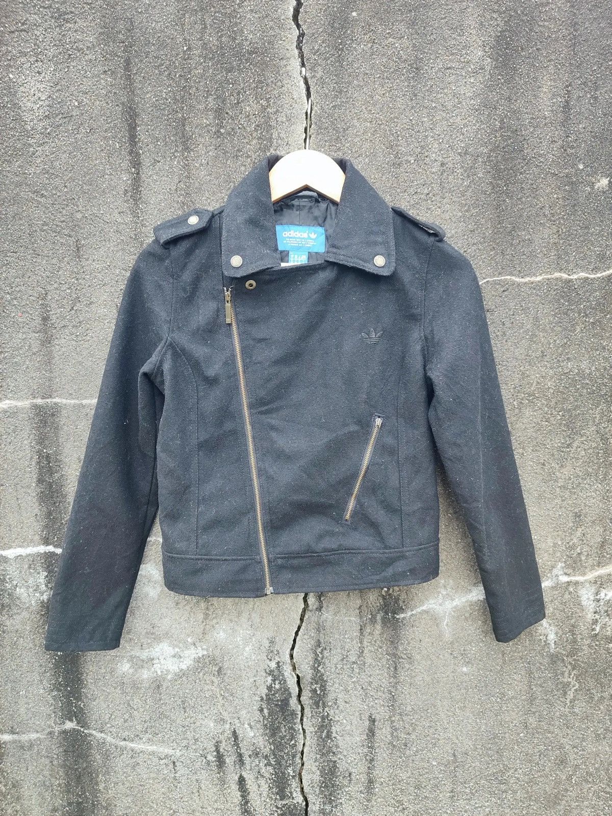 Adidas Adidas Originals Women’s Moto Jacket – Early 2010s Size XS / US 0-2 / IT 36-38 - 1 Thumbnail