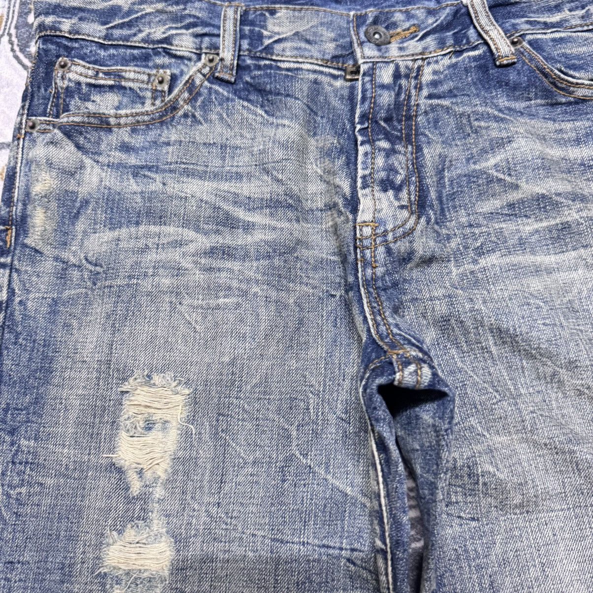 semanticdesign Semantic Design Acid Wash Distressed Denim Flare Jeans Size US 32 / EU 48 - 4 Thumbnail
