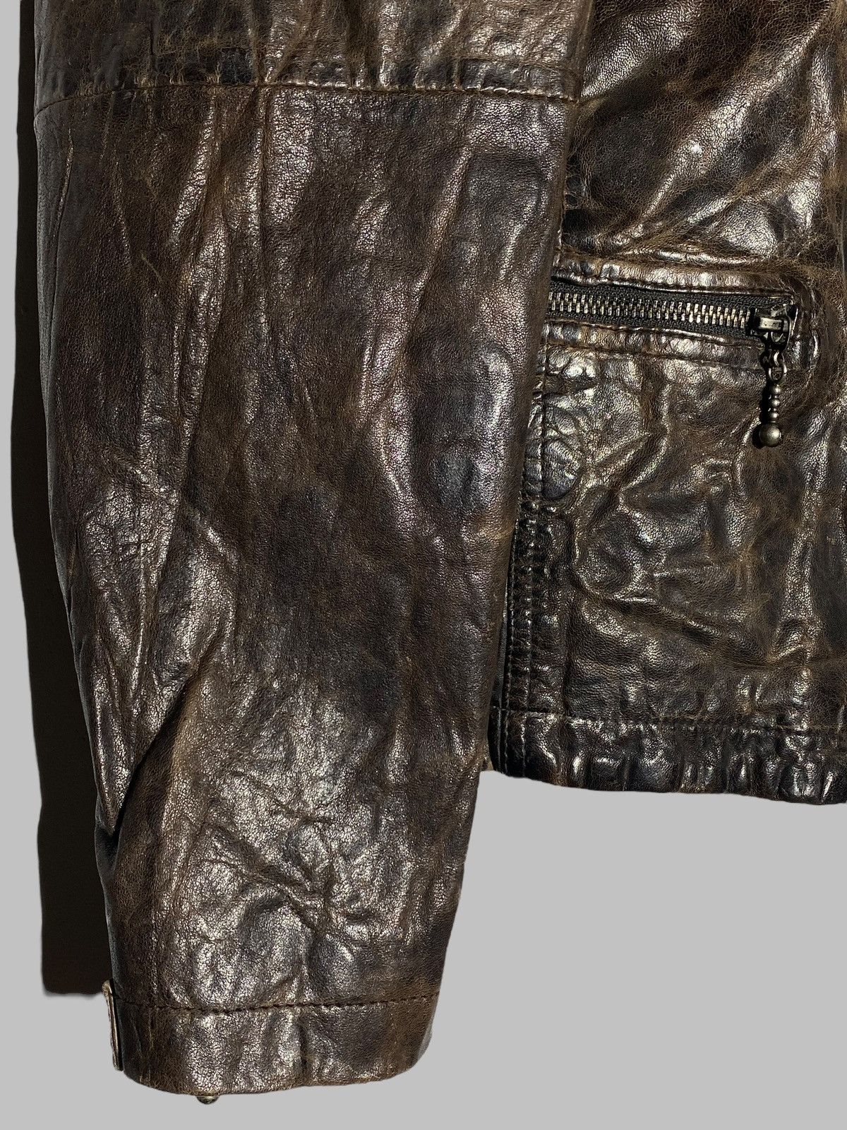 Allsaints Allsaints Drought Leather Biker Jacket Size US L / EU 52-54 / 3 - 13 Thumbnail