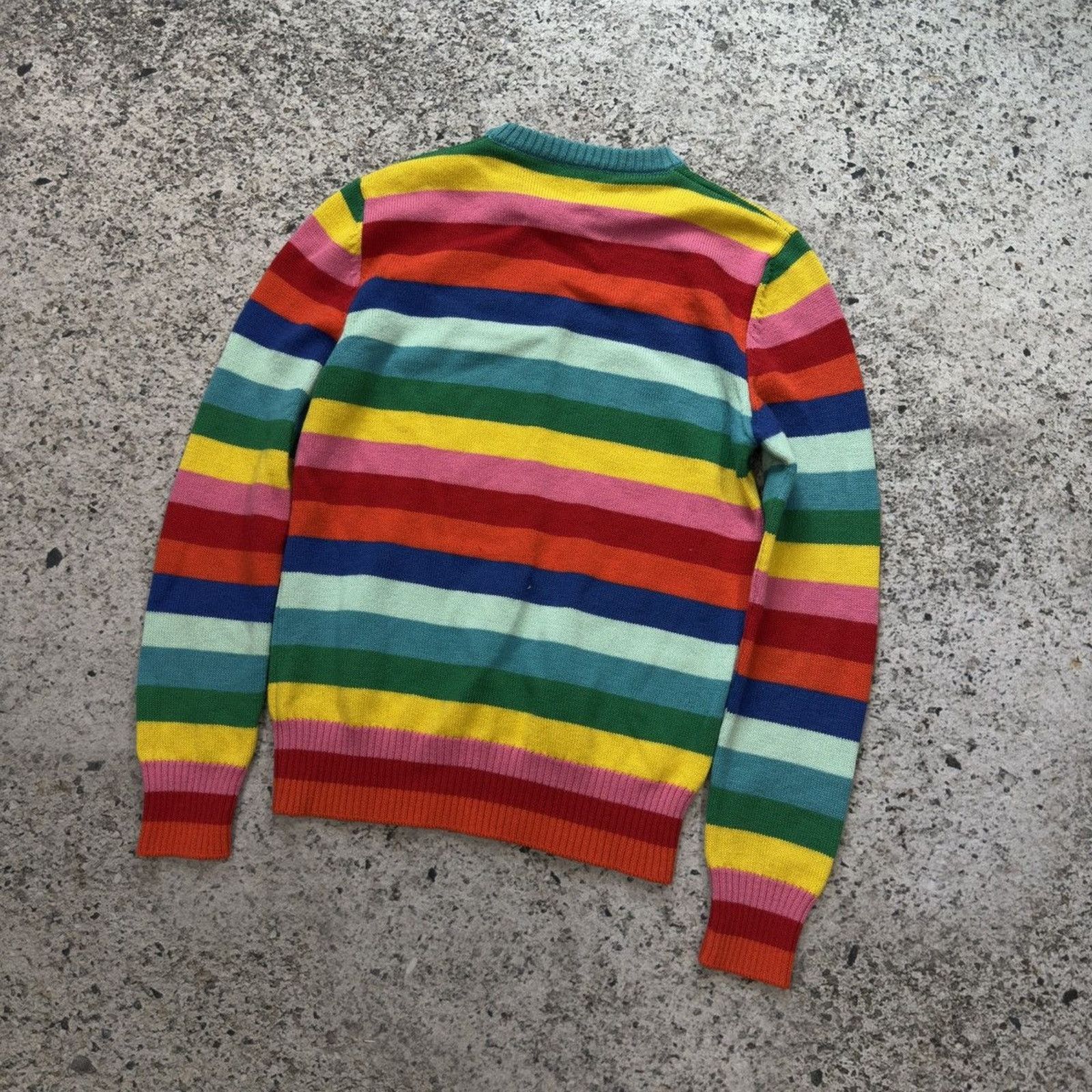 Saint Laurent Paris Saint Laurent Paris Hedi Slimane AW15 Rainbow Stripe Sweater Size US M / EU 48-50 / 2 - 11 Thumbnail