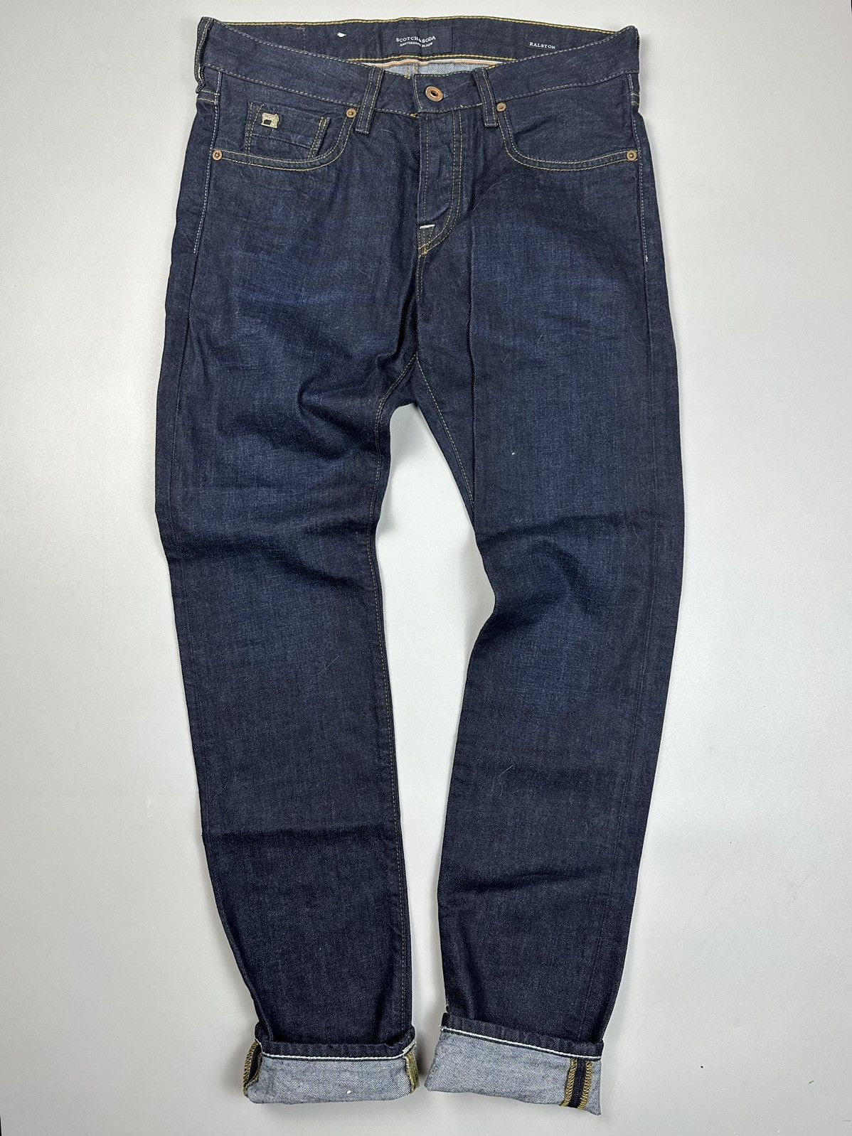 Scotch & Soda Scotch&Soda Dark blue solid Skinny Jeans Size US 30 / EU 46 - 7 Thumbnail