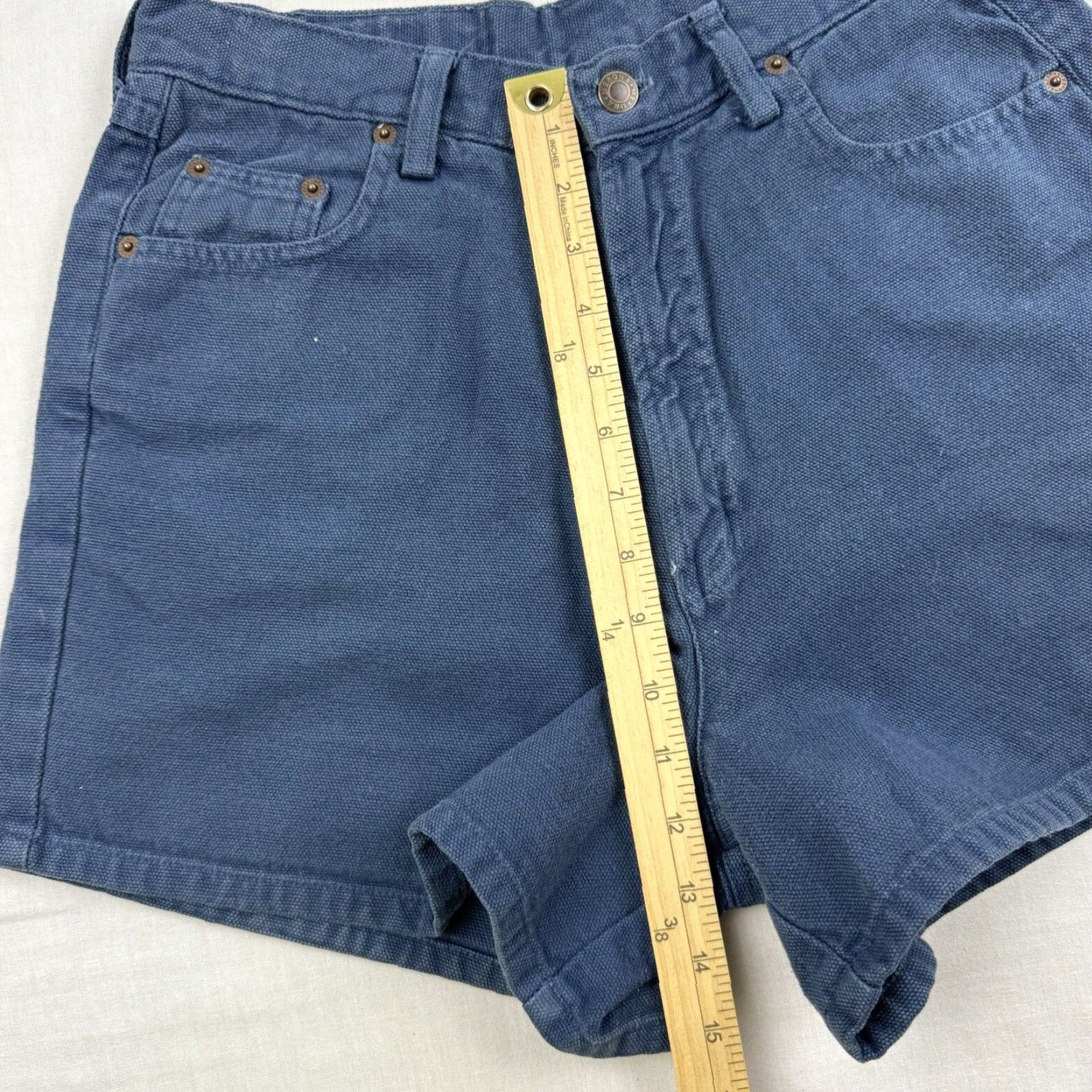 Merona VINTAGE Merona Shorts Womens Medium Blue Grunge Y2K High Waist Mom Shorts Hip 90s Casual Size 32" / US 10 / IT 46 - 7 Thumbnail