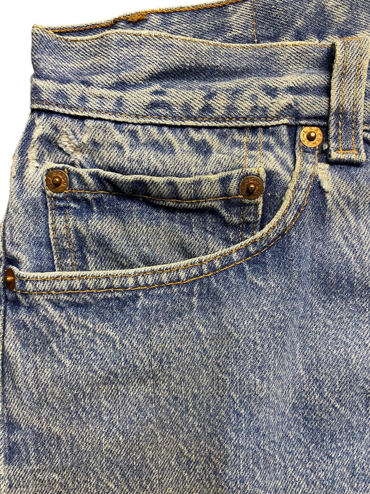 Levi's Vintage Levis 501 80’s Blue Wash Loose Jeans Size US 30 / EU 46 - 8 Thumbnail