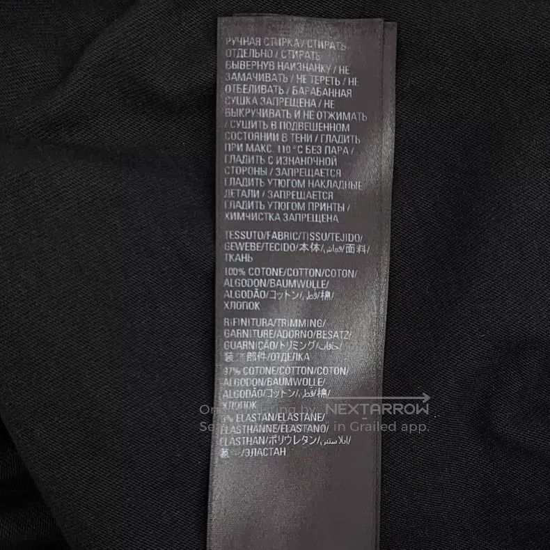 Balenciaga Balenciaga Black Logo Letter Diamond-Studded Cotton Short Size US XS / EU 42 / 0 - 8 Thumbnail