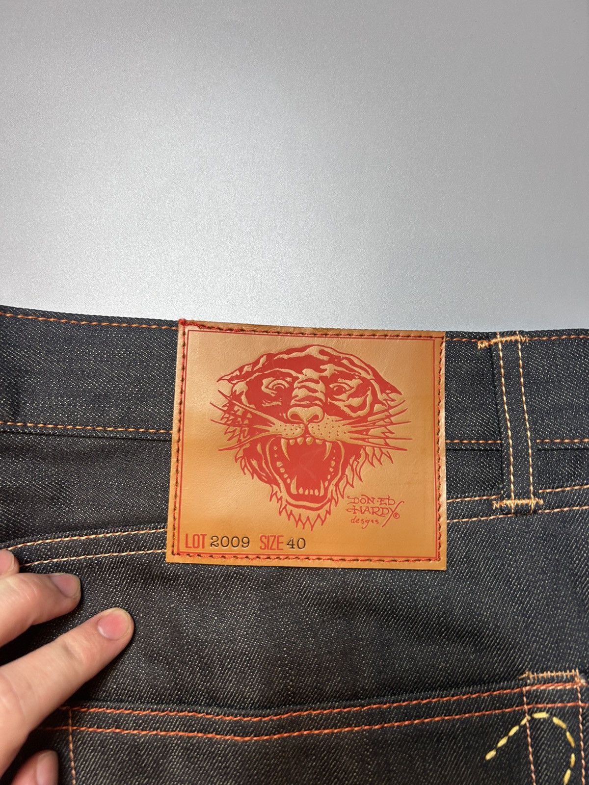 Ed Hardy Ed Hardy 2009 Denim Jeans Raw denim Size US 40 / EU 56 - 3 Thumbnail