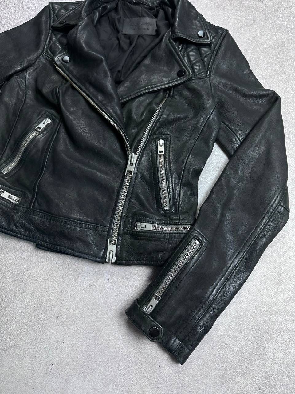Allsaints Vintage Allsaints Genuine Leather Jacket US 2 Size XS / US 0-2 / IT 36-38 - 3 Thumbnail