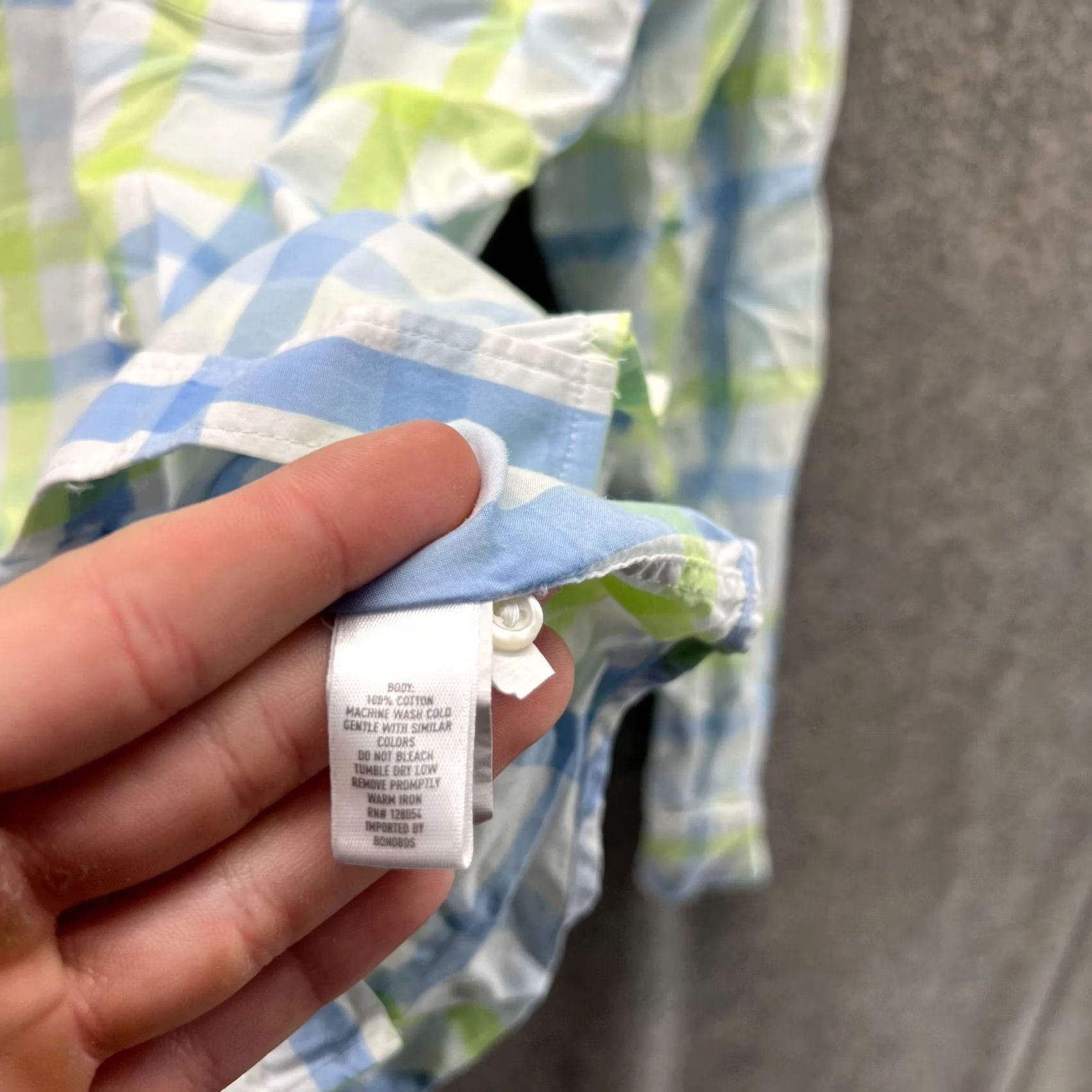 Bonobos Bonobos Shirt Men Medium Blue Green White Casual Button Down Slim Fit Check Shirt Size US M / EU 48-50 / 2 - 4 Thumbnail