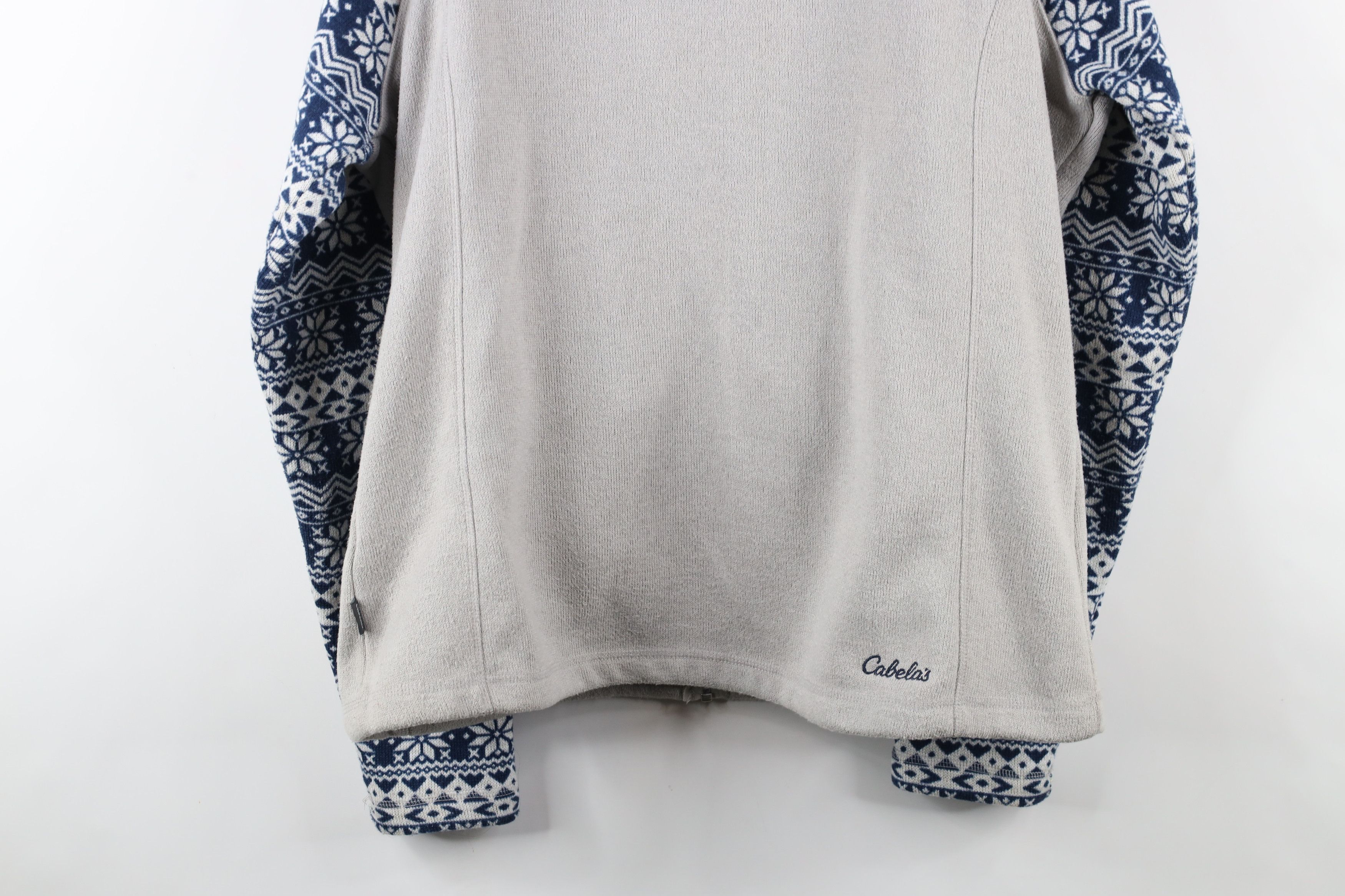 Cabelas × Vintage Vintage Cabelas Poinsettia Knit Sweater Jacket Swacket Size US XL / EU 56 / 4 - 15 Thumbnail
