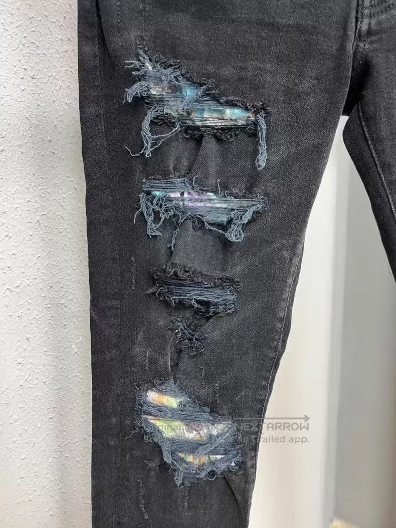 Amiri Amiri Colorful Patchwork Denim Pants Size US 31 - 3 Thumbnail
