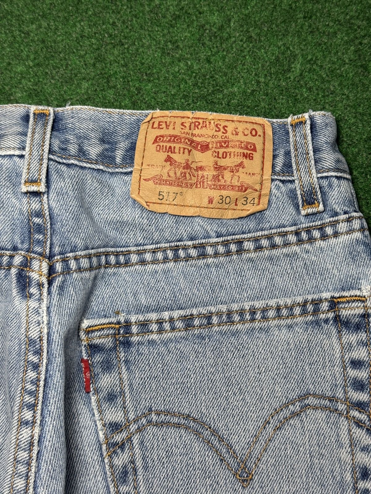Levi's Vintage Clothing Vintage Y2K Levi’s 517 Cutoff Jorts Grunge PunK Denim Shorts Size US 30 / EU 46 - 2 Thumbnail