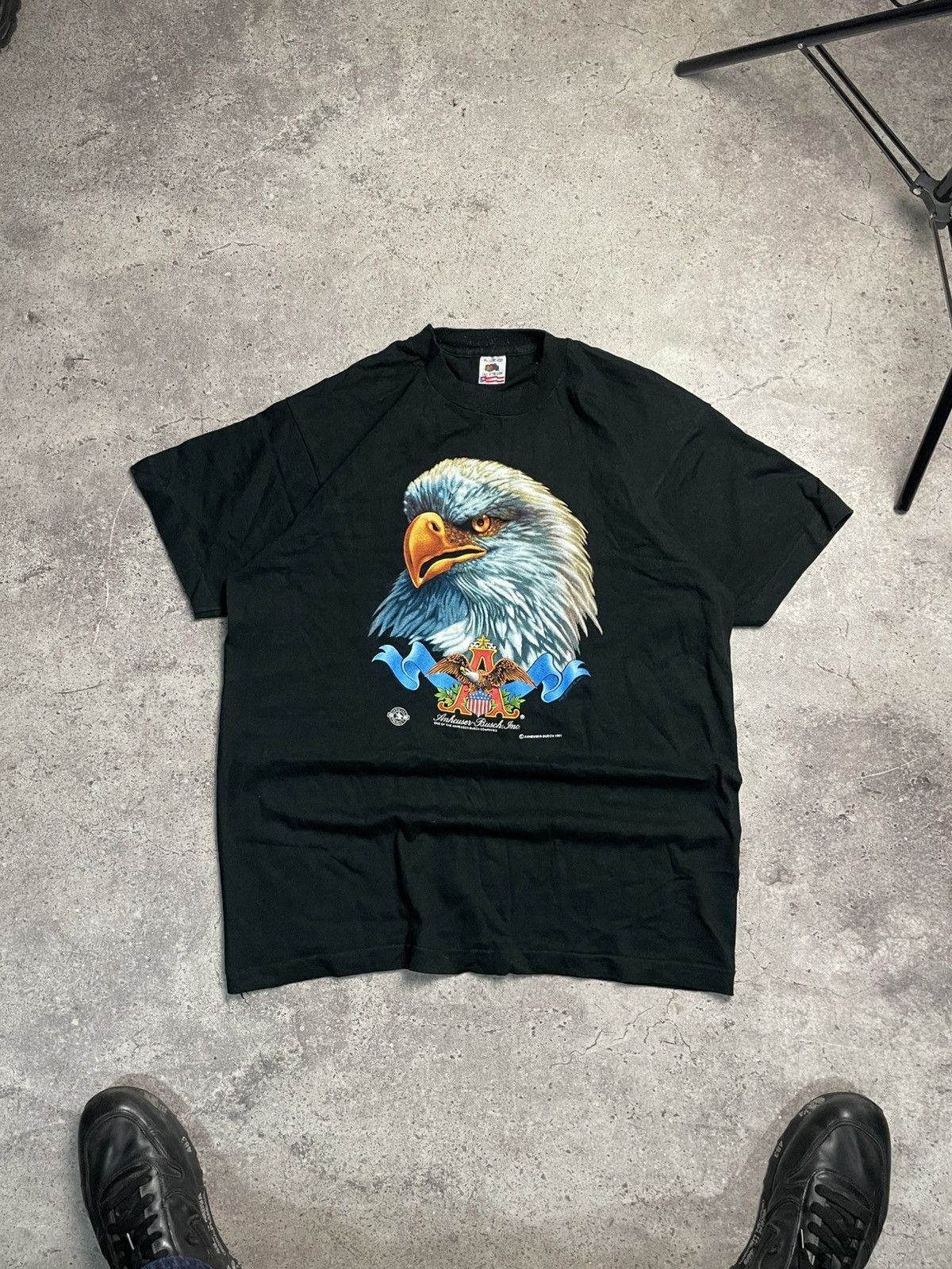 Vintage 1991 Anheuser Busch vintage t shirt Size US XL / EU 56 / 4 - 1 Thumbnail