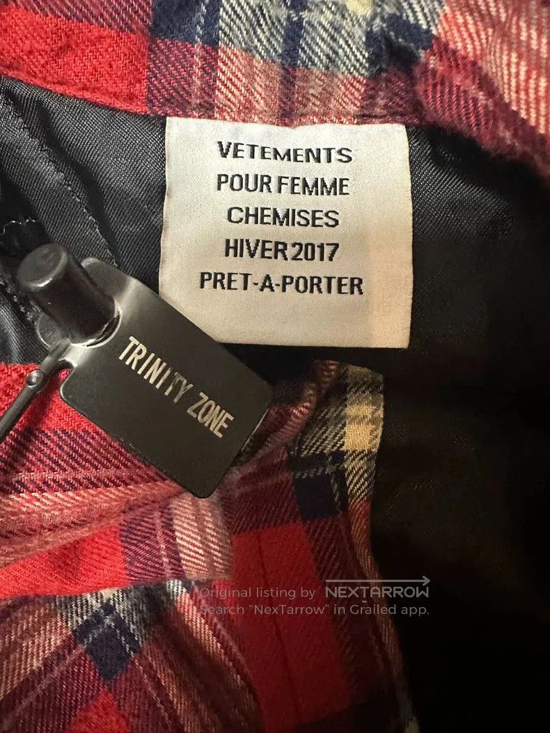 Vetements Vetements 16FW shoulder girth plaid jacket. Size US M / EU 48-50 / 2 - 4 Thumbnail