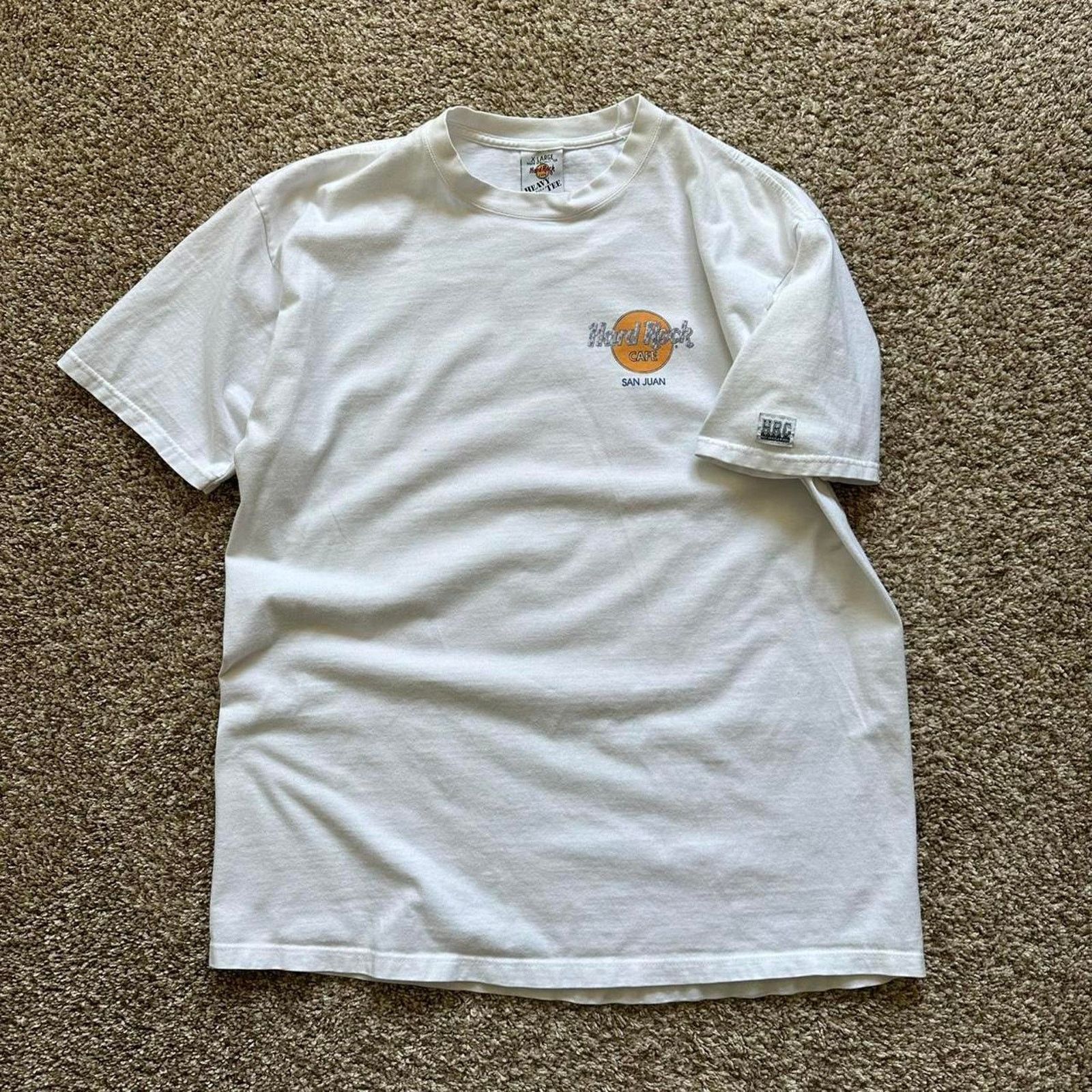 Hard Rock Cafe × Vintage Vintage Heavy Cotton Faded Worn Hard Rock Cafe Tee Shirt Size US XL / EU 56 / 4 - 5 Thumbnail