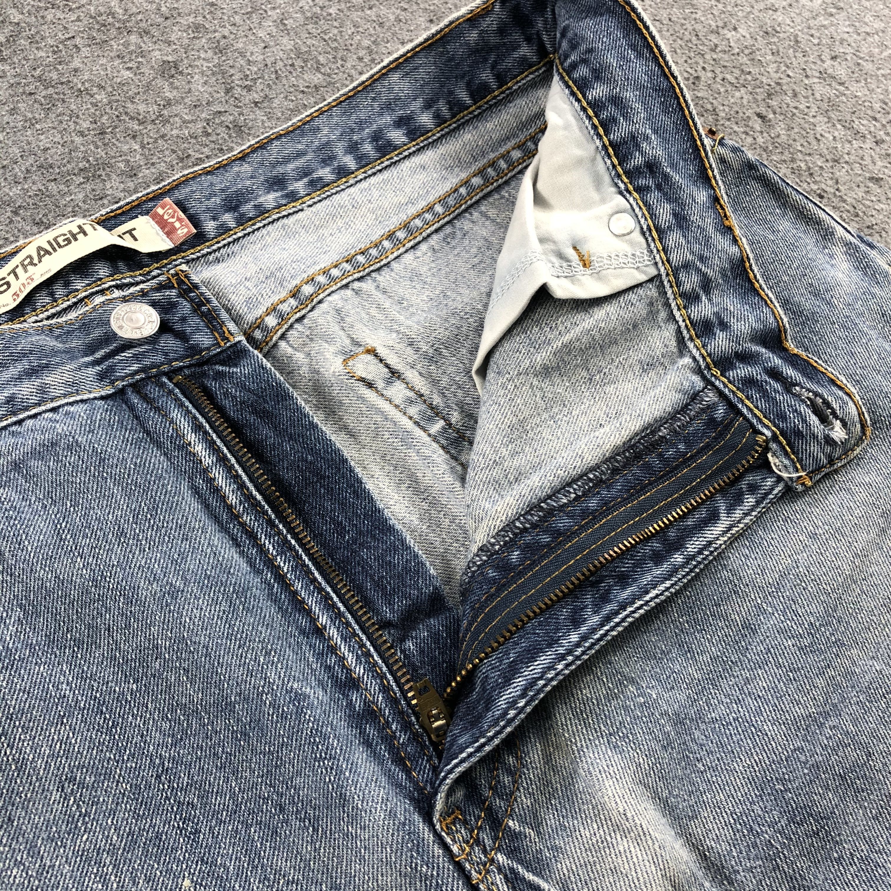 Levi's Vintage Blue Wash Levis 505 Jeans-J1587 Size US 36 / EU 52 - 9 Thumbnail