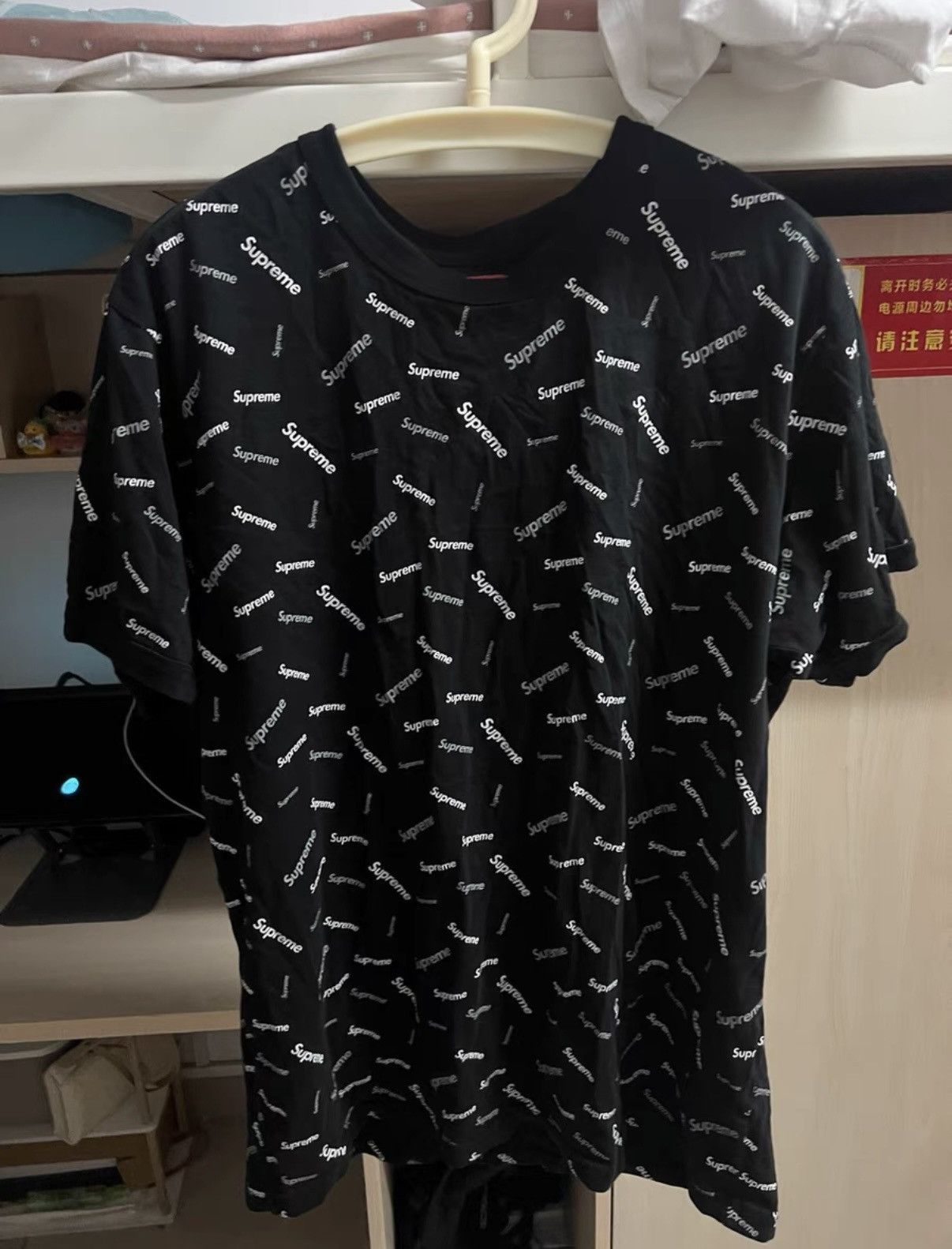 Supreme Supreme 18FW Scatter Ringer Tee Size US L / EU 52-54 / 3 - 1 Thumbnail