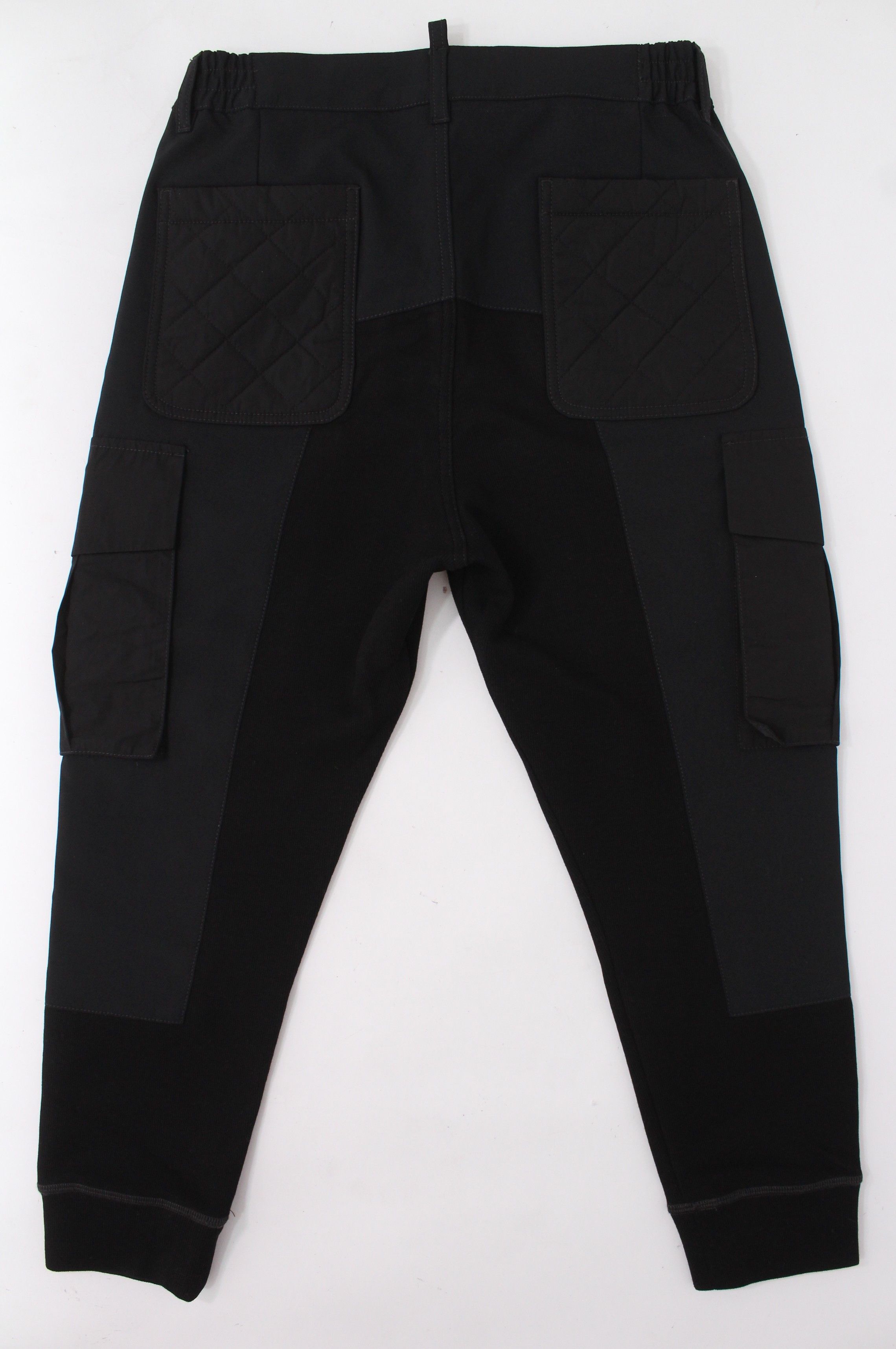 Dsquared2 Dsquared2 Black Mixed-Material Cargo Joggers IT 44 Size US 28 / EU 44 - 6 Thumbnail