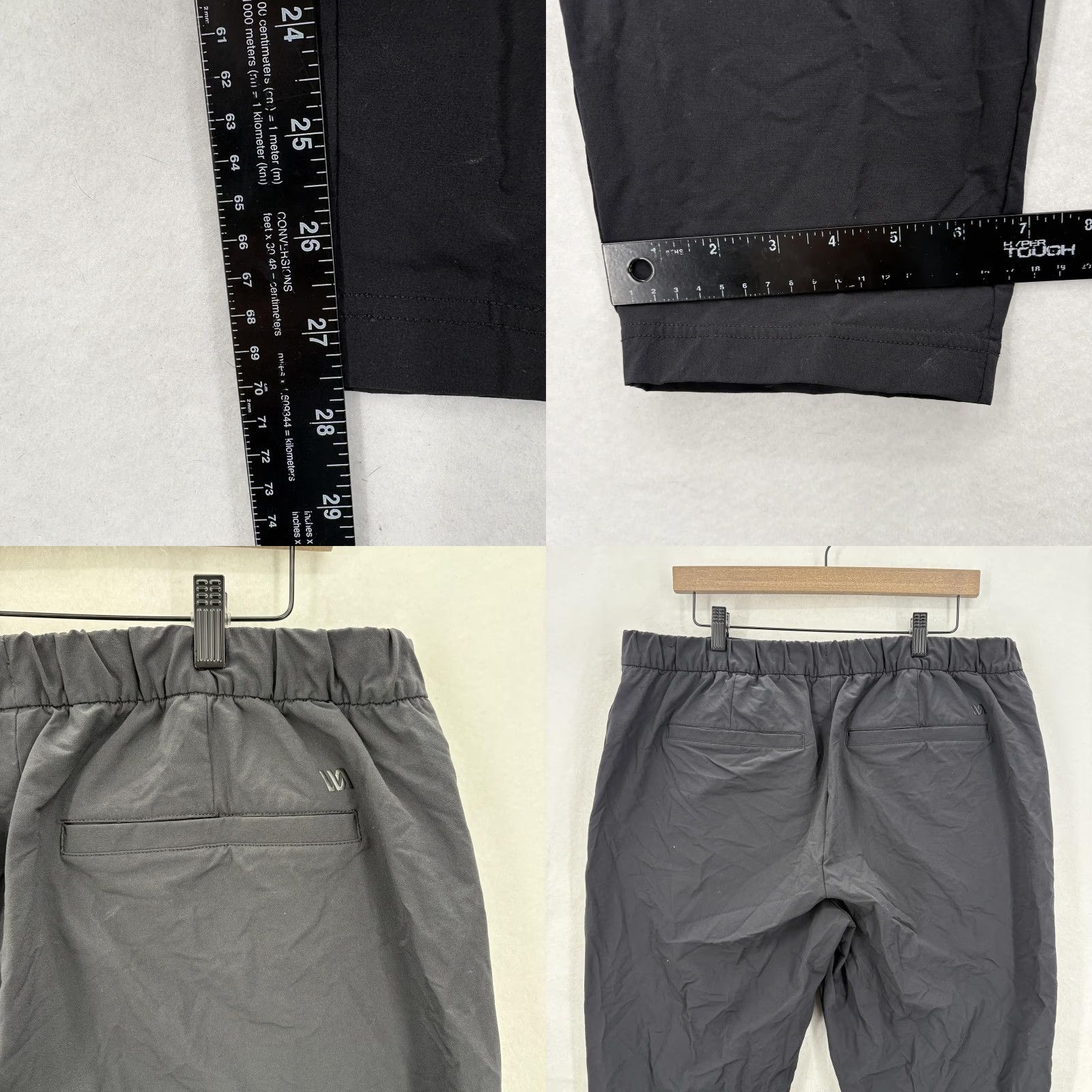 Vintage VRST Water Repellent Slim Fit Tapered Pants Mens XL Black Jogger Size US 36 / EU 52 - 8 Thumbnail