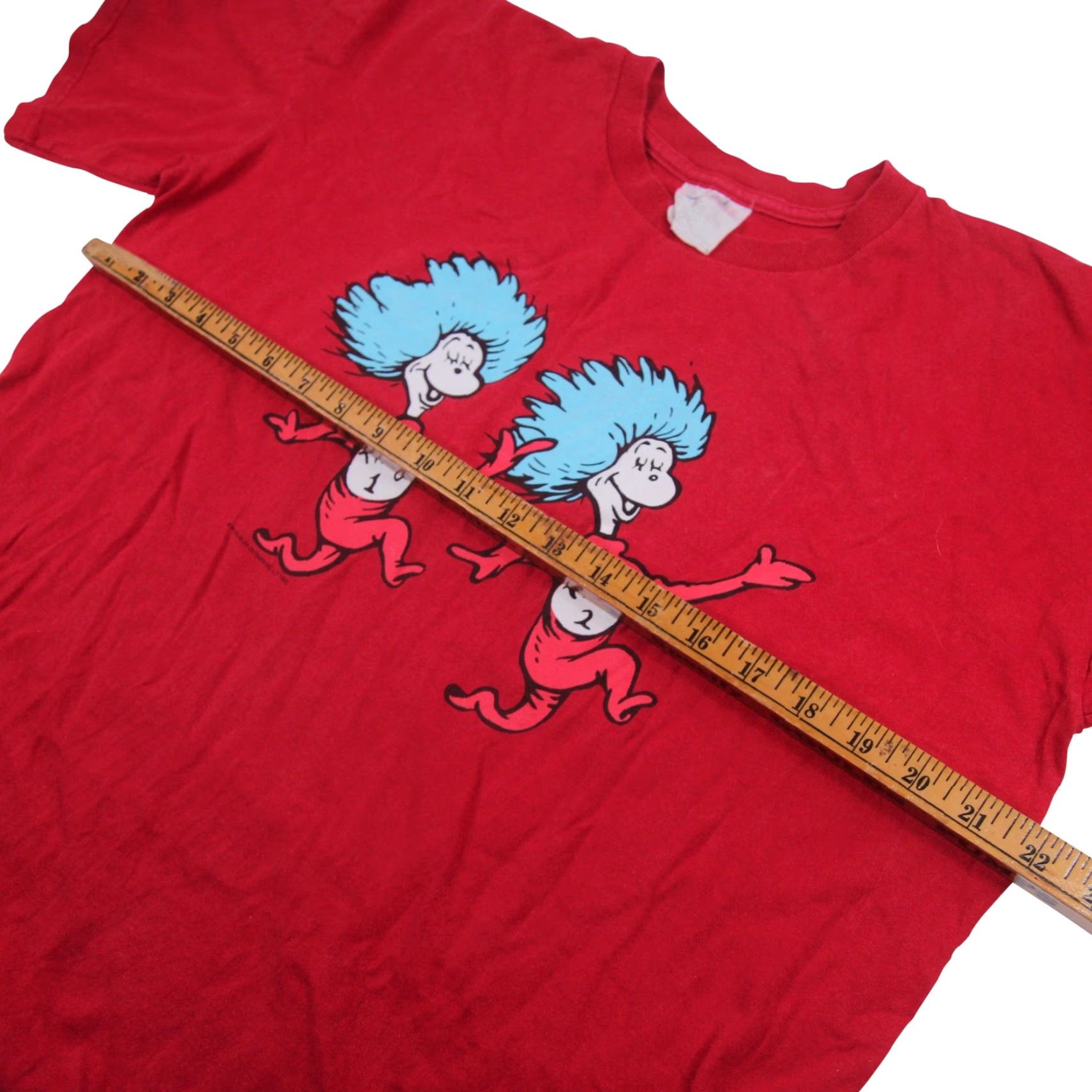 Vintage VINTAGE Dr.Seuss Mens M T-Shirt Thing One Thing Two Red Shirt Mens Size US M / EU 48-50 / 2 - 4 Thumbnail