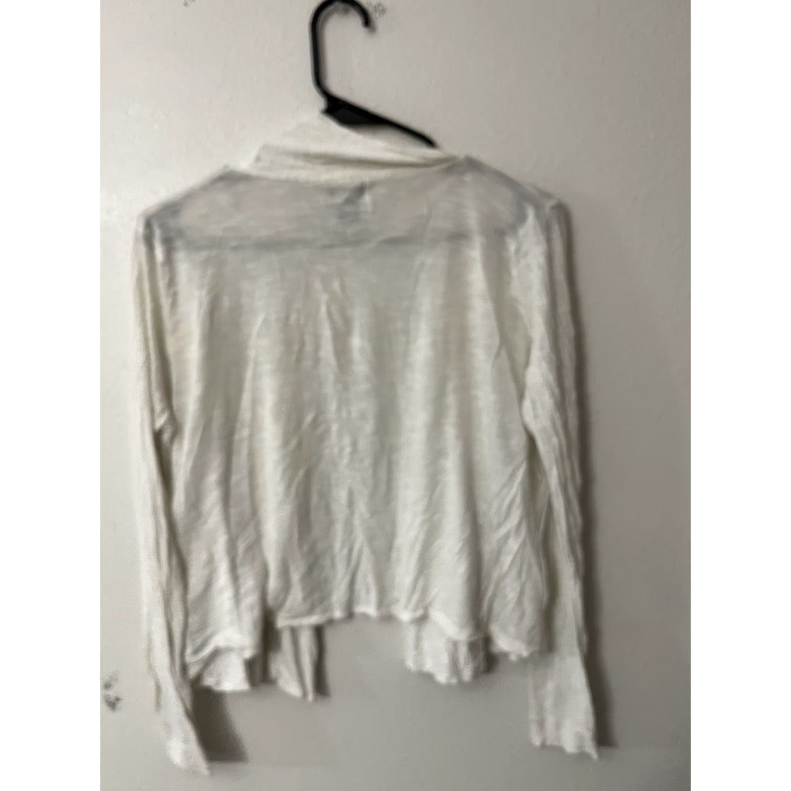 H&M VINTAGE H&M Womens Cardigan Sweater Open Front Knit Long Sleeve Casual Fall Winter Small White Size S / US 4 / IT 40 - 3 Thumbnail