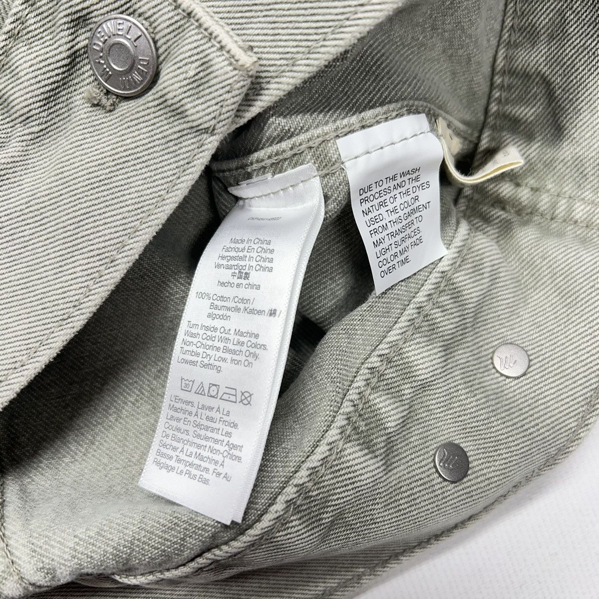 Madewell Madewell Jean Jacket Green Chore Denim Coat Faded Pockets Size M / US 6-8 / IT 42-44 - 7 Thumbnail