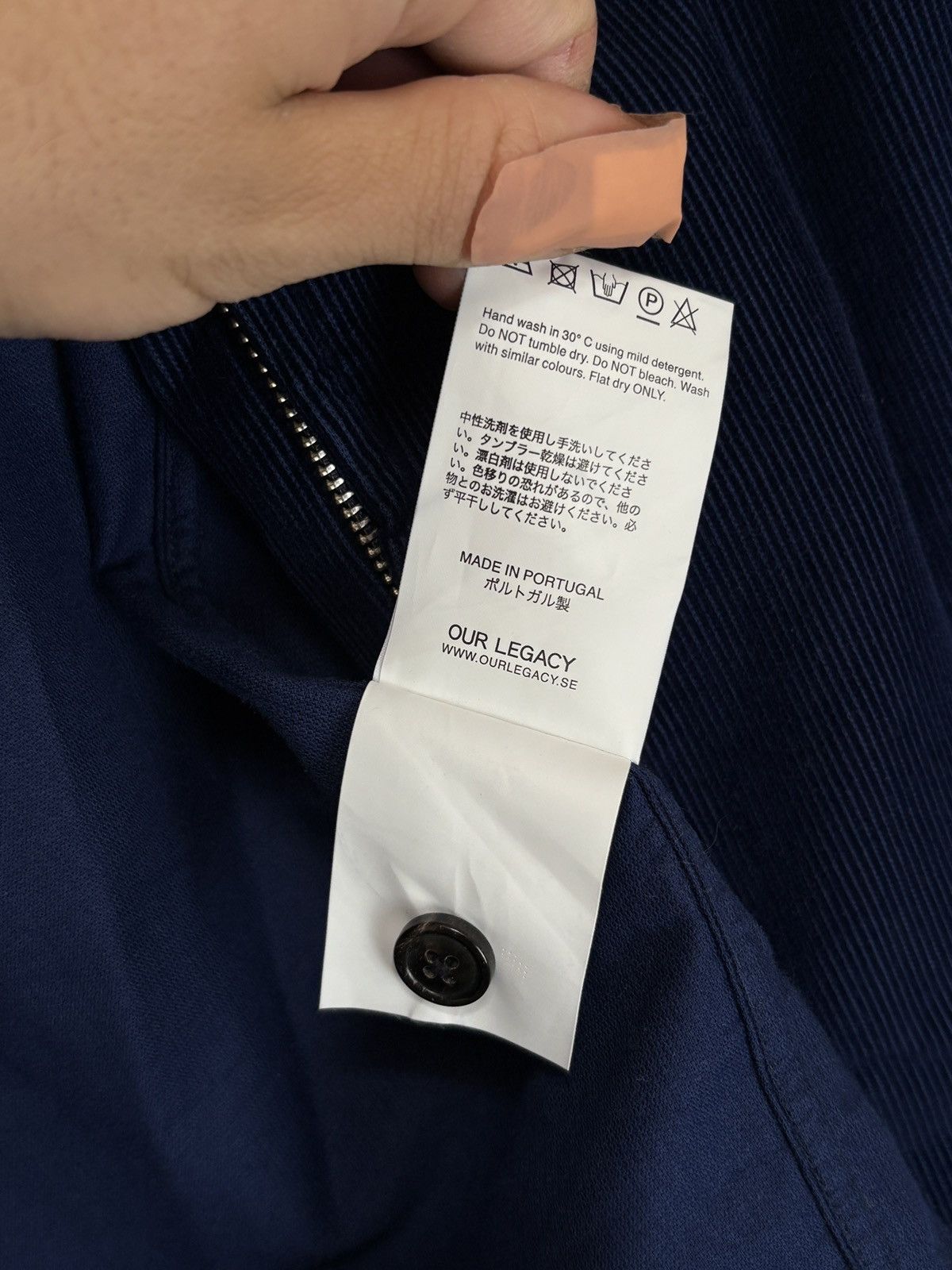 Our Legacy Our Legacy Blue Corduroy Light Jacket Size US M / EU 48-50 / 2 - 11 Thumbnail