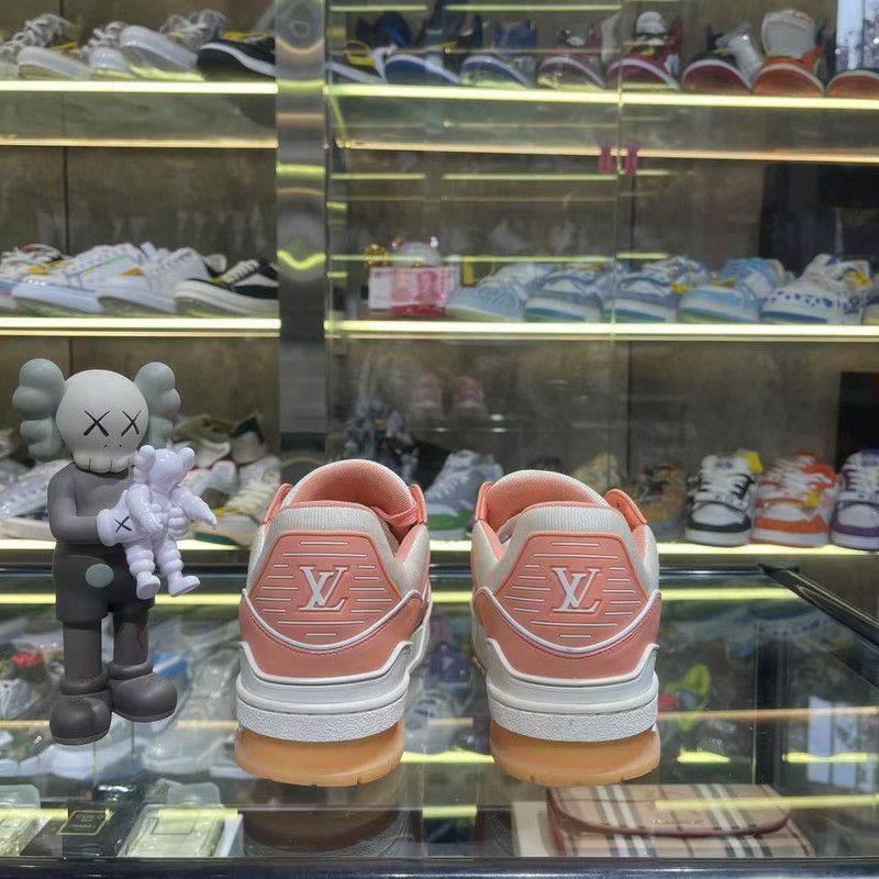 Louis Vuitton Louis Vuitton Trainer Peach Pink Low-Top Sneakers -2508 Size US 9.5 / EU 42-43 - 3 Thumbnail