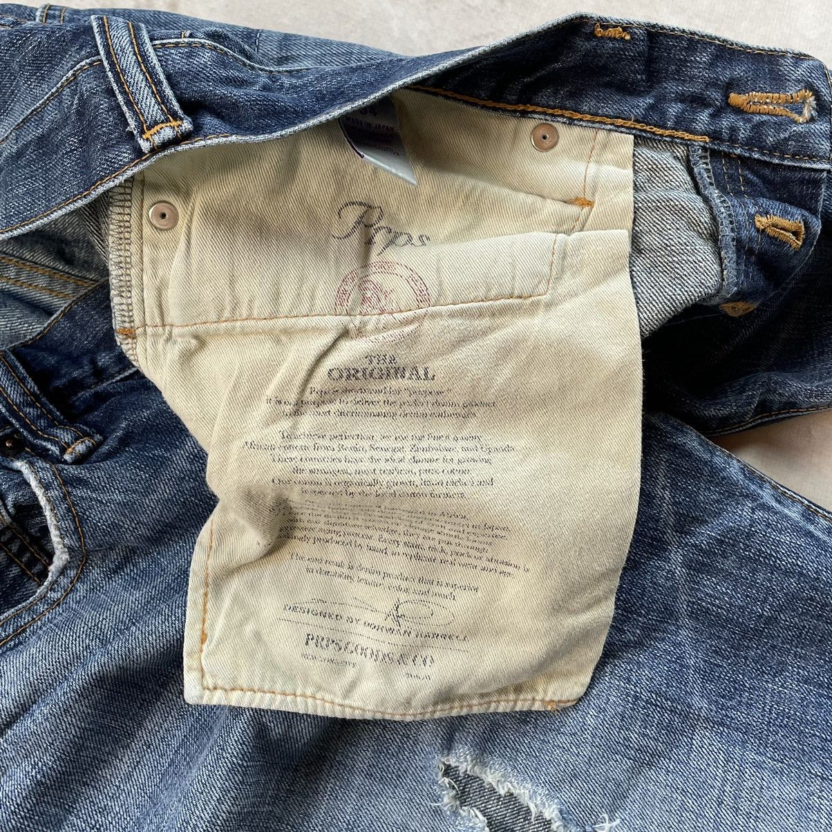 Japanese Brand × Prps PRPS Japan Opium Carti Distressed Baggy Denim Jeans Size US 34 / EU 50 - 19 Thumbnail