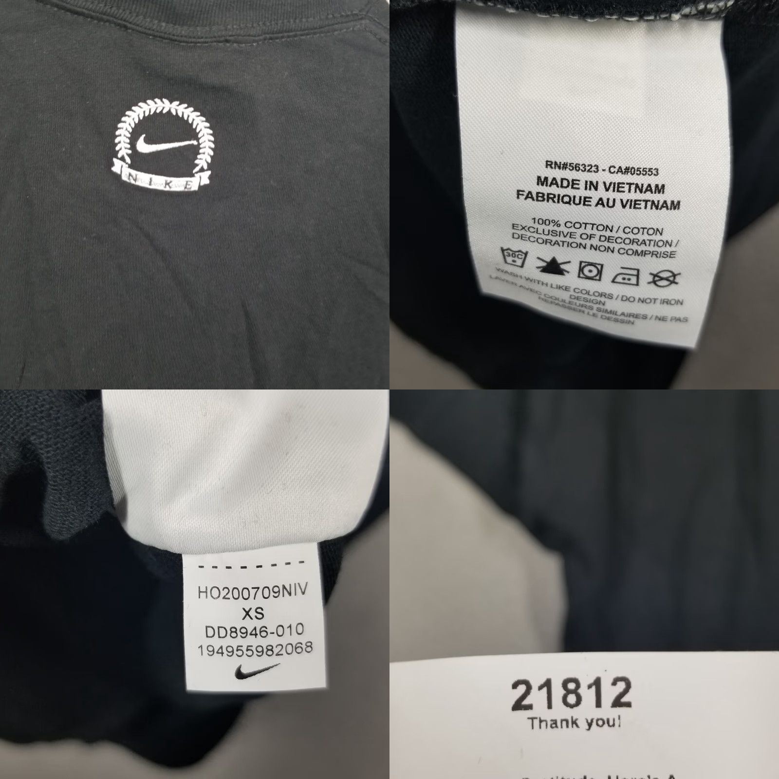 Nike Nike Sportswear Men's XS T-Shirt Black Grey Activewear Casual Athleisure 2010s Size US XS / EU 42 / 0 - 8 Thumbnail