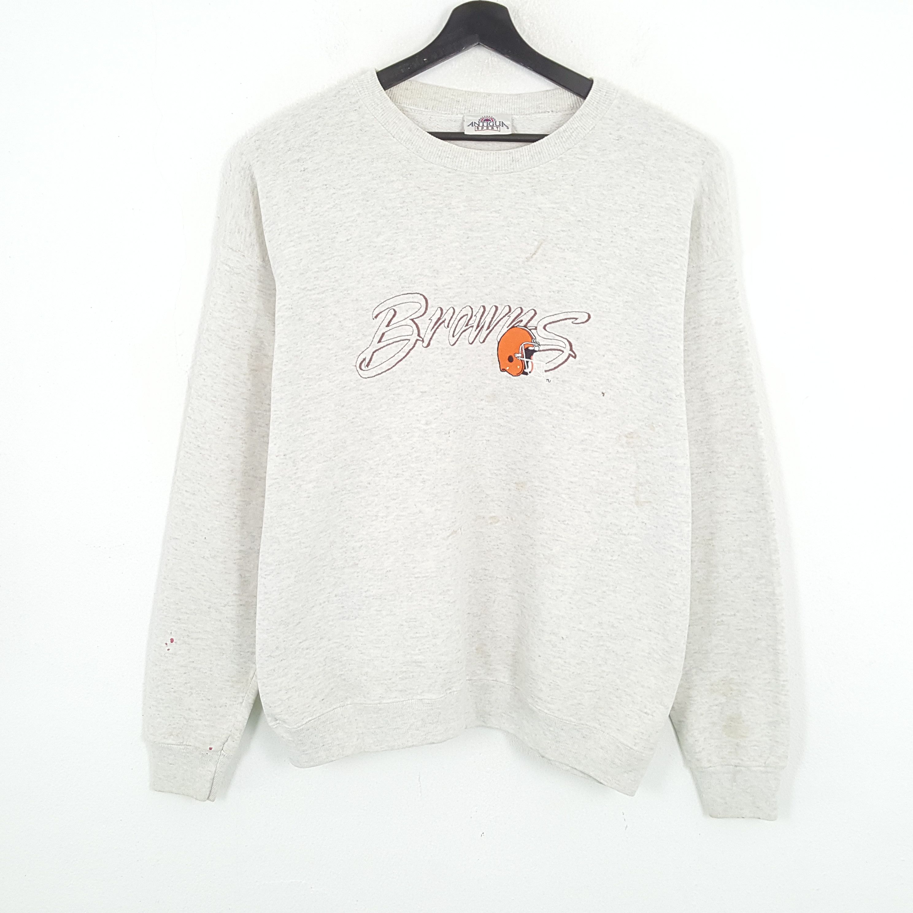 NFL × Vintage BROWNS NFL Football Team Vintage Sweatshirt Size US XL / EU 56 / 4 - 1 Thumbnail