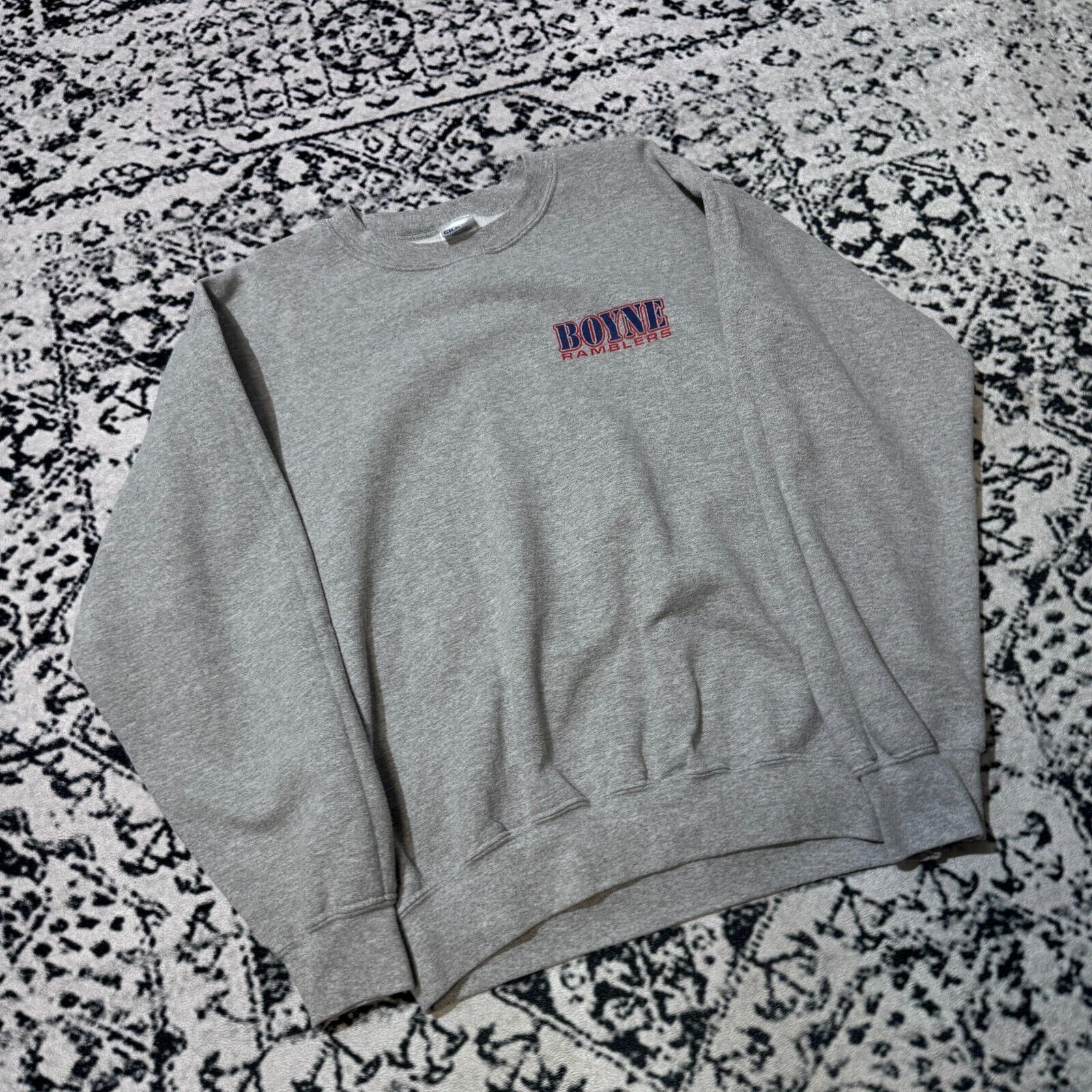 Vintage Vintage Gray Cotton Crewneck Size M Boyne Ramblers Y2K 90s Size US M / EU 48-50 / 2 - 12 Thumbnail