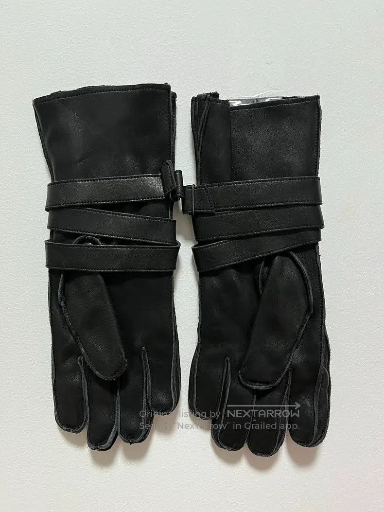 Yohji Yamamoto Yohji Yamamoto Leather Gloves Size ONE SIZE - 4 Thumbnail