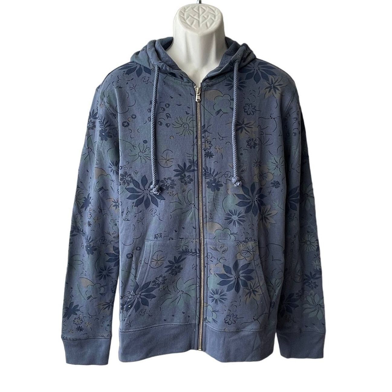 Slate & Stone Foster French Terry Floral Hoodie Sz Small NWT